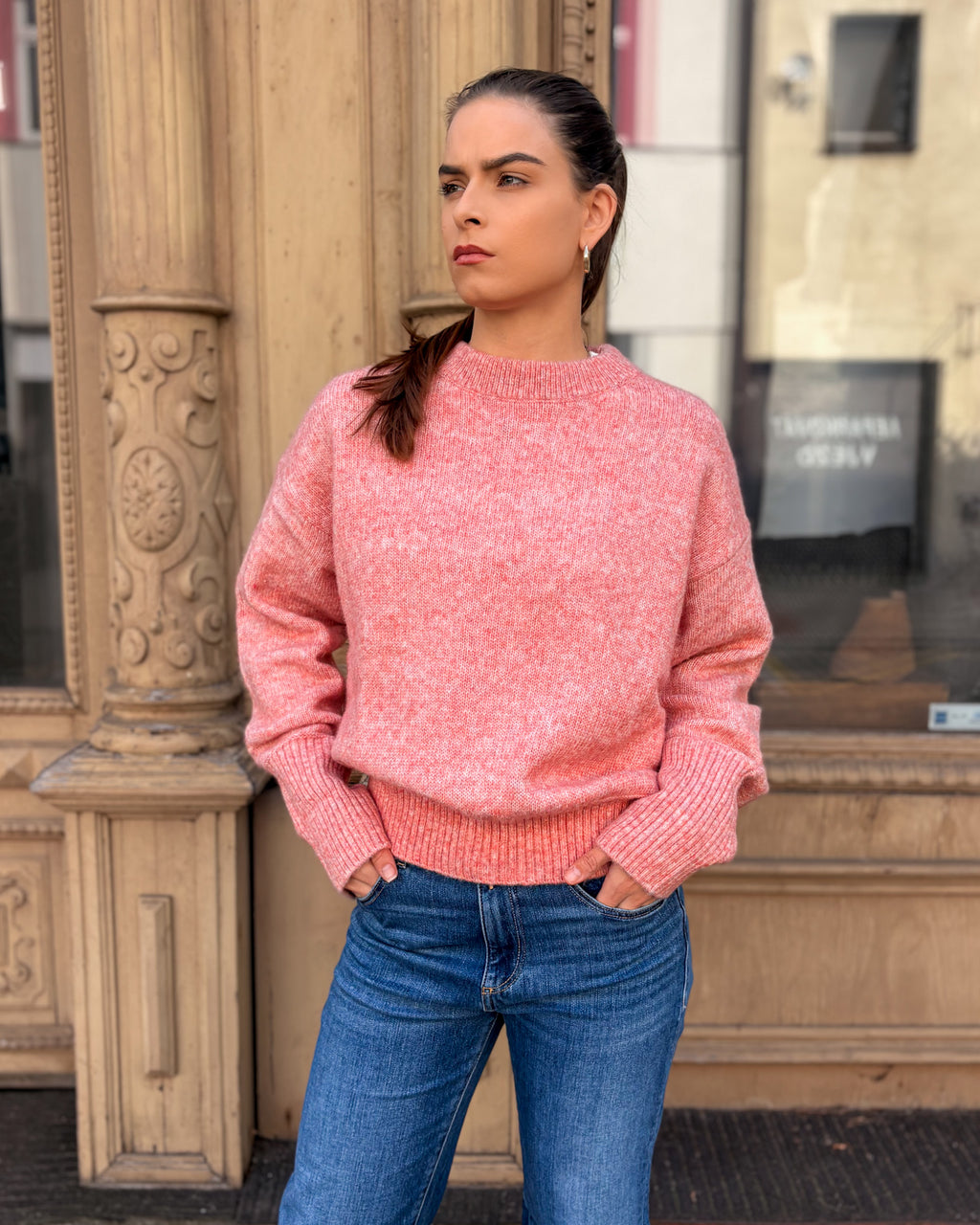 REPLAY DAMEN-OVERSIZED-PULLOVER MIT RUNDAUSSCHNITT