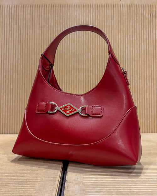REPLAY WOMEN'S HANDBAG WITH METAL DETAIL