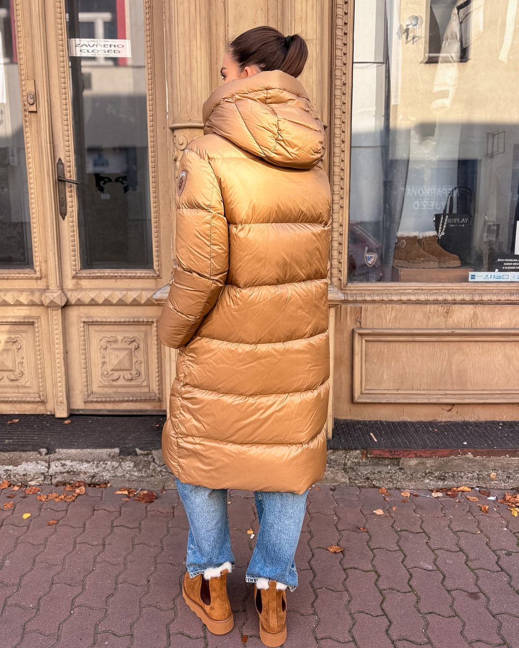 BLAUER Lena hosszú női pehelykabát