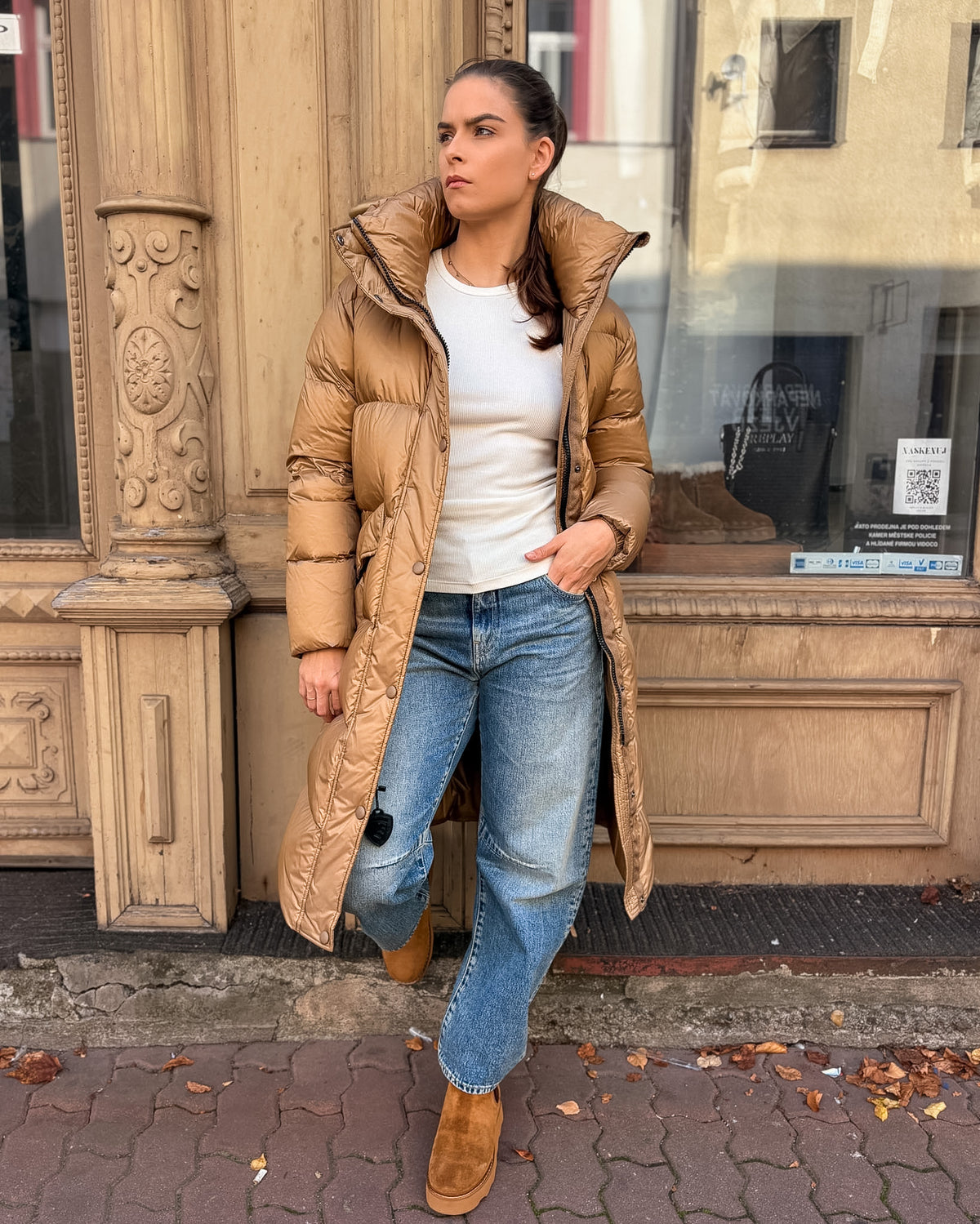 BLAUER Lena hosszú női pehelykabát