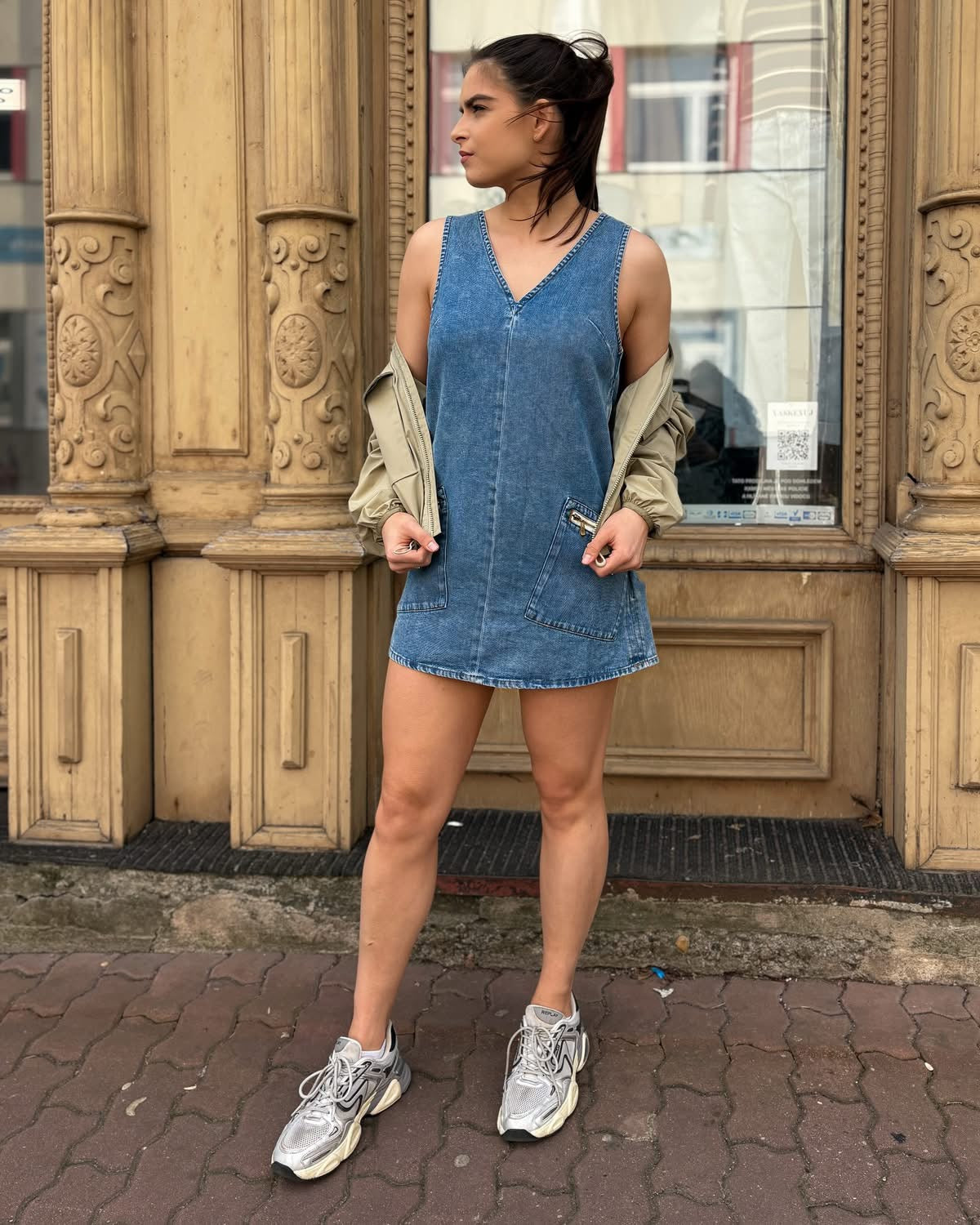 REPLAY 9ZERO1 DENIMOVÉ MINI ŠATY - W9219 .000.624 83A