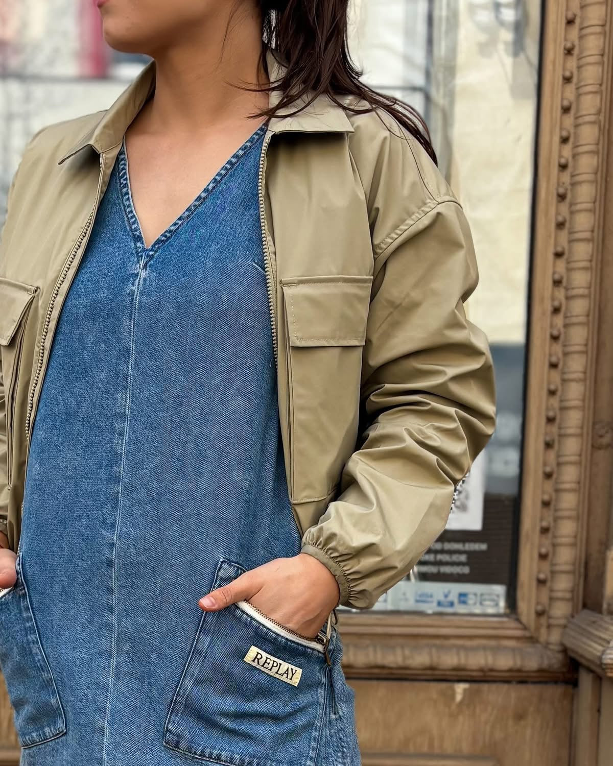 REPLAY 9ZERO1 DENIMOVÉ MINI ŠATY - W9219 .000.624 83A