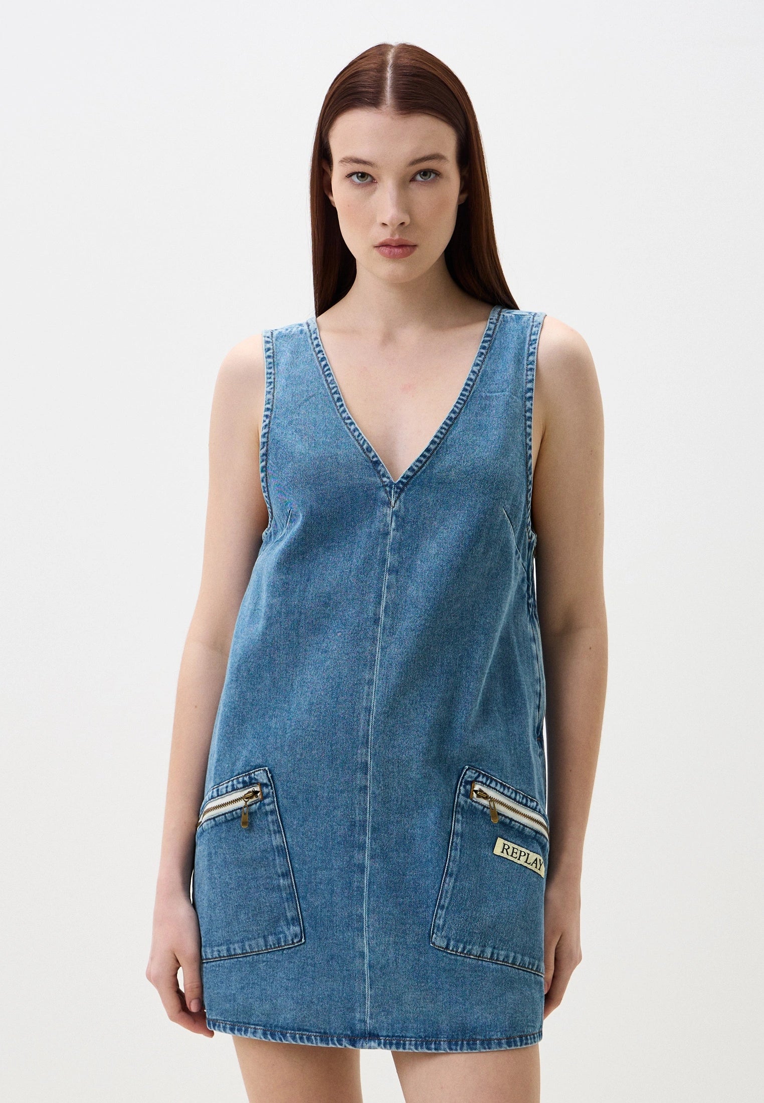 REPLAY 9ZERO1 DENIMOVÉ MINI ŠATY - W9219 .000.624 83A