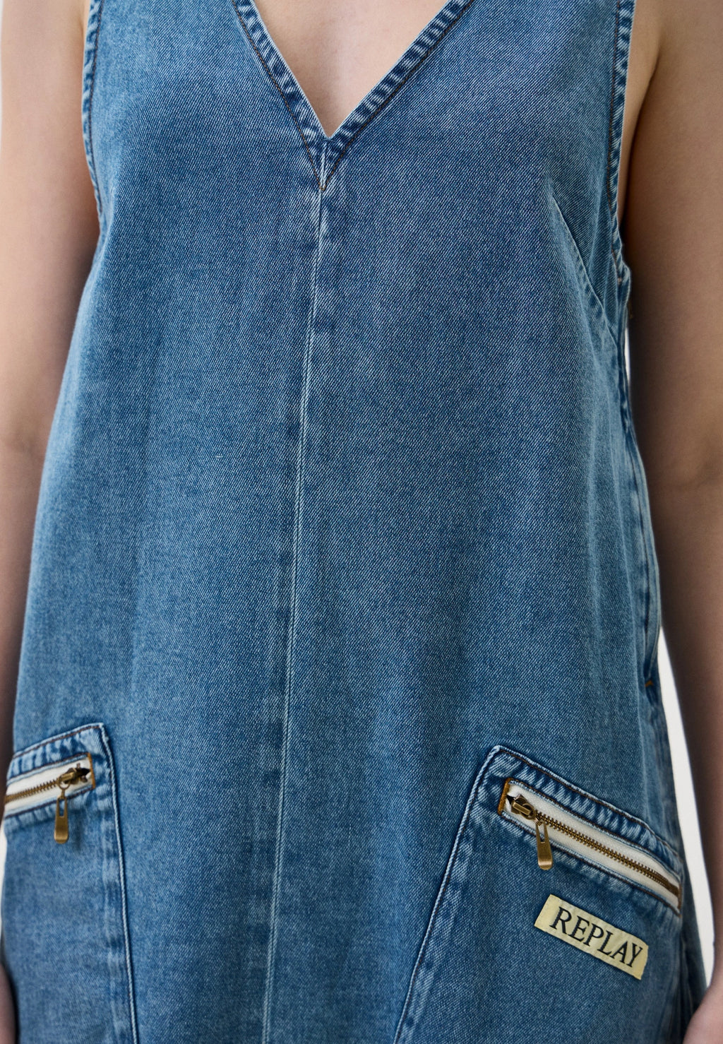 REPLAY 9ZERO1 DENIMOVÉ MINI ŠATY - W9219 .000.624 83A