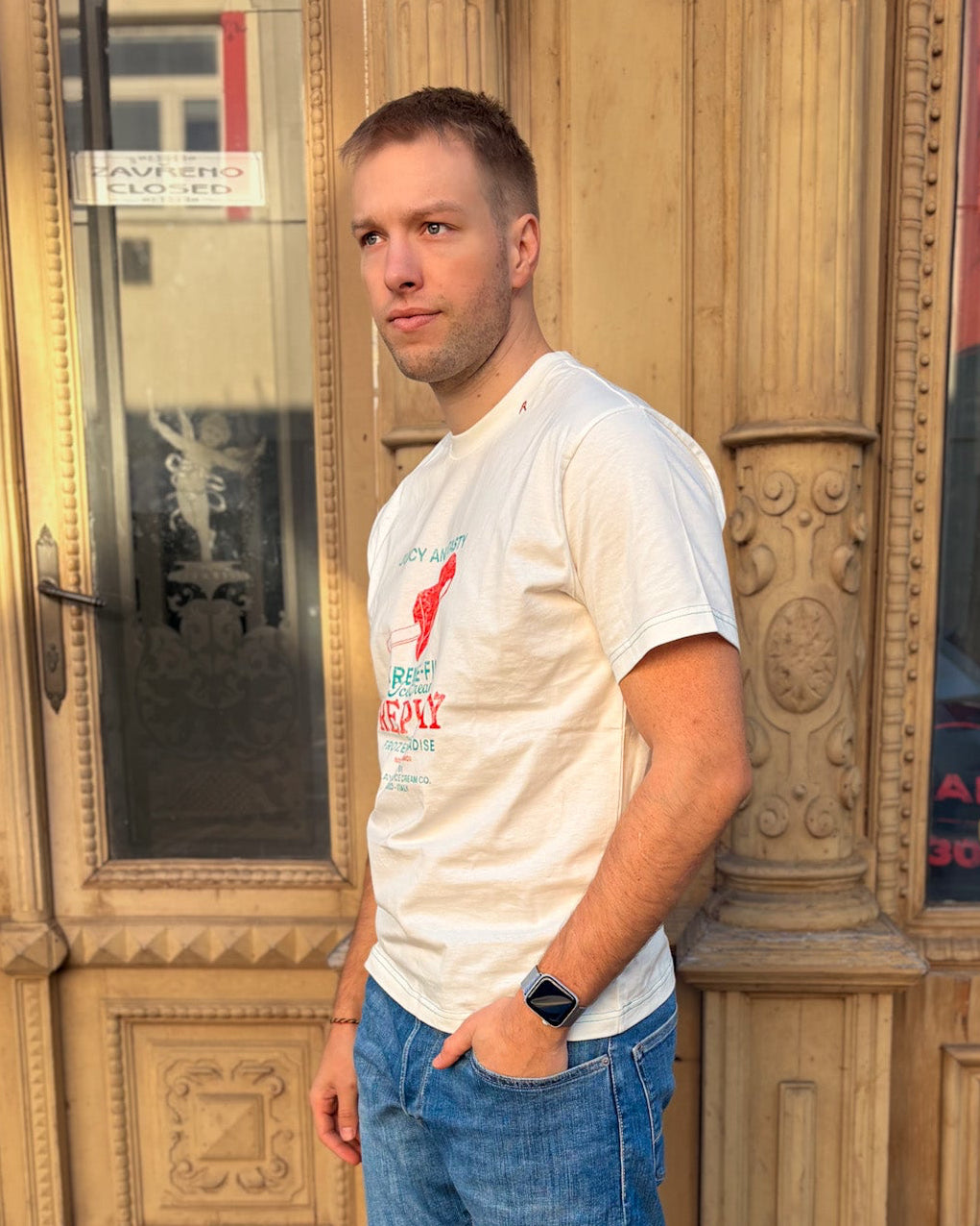 PÁNSKÉ TRIČKO REPLAY S POTISKEM “JUICY AND TASTY” 