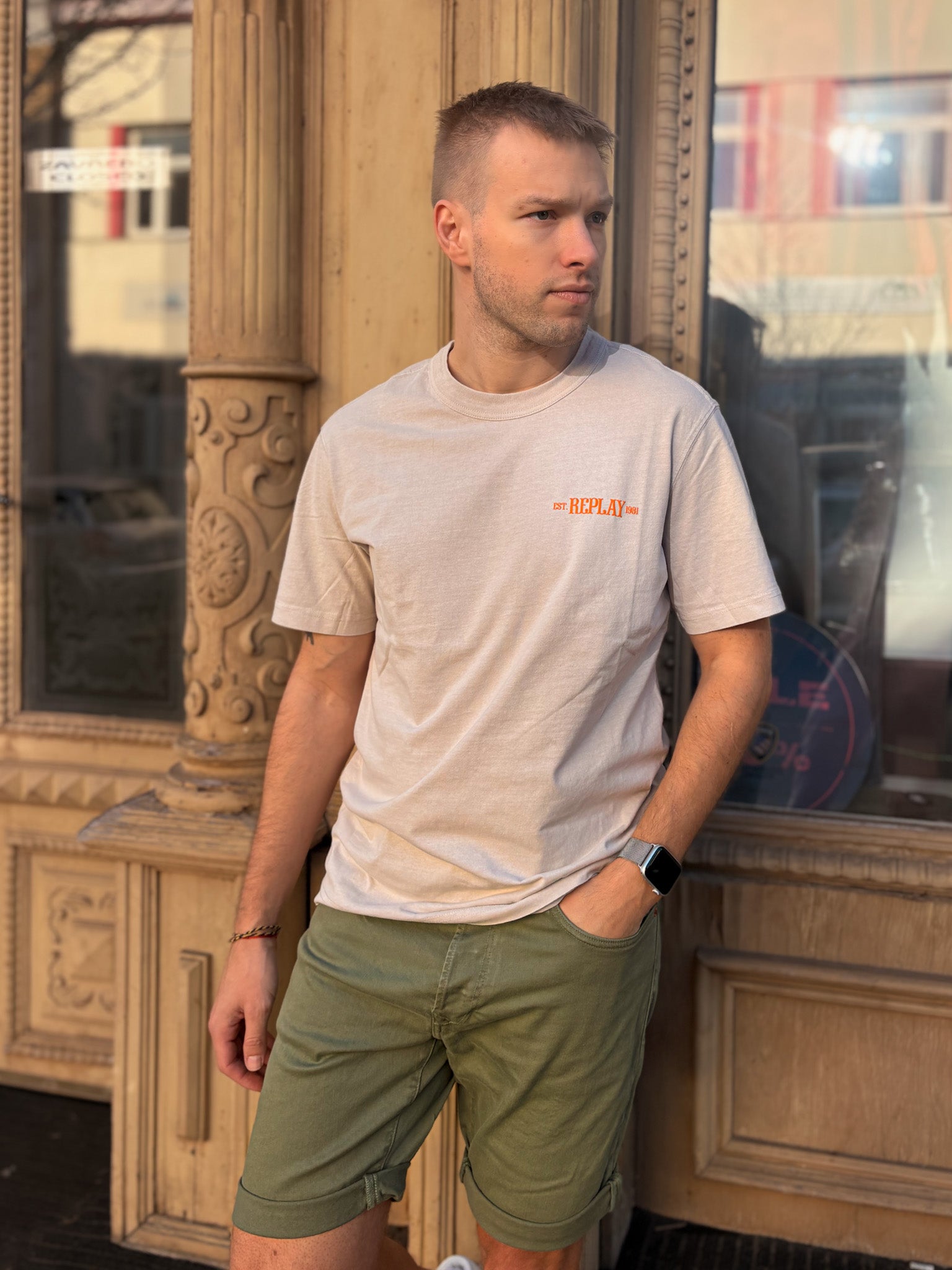 PÁNSKÉ TRIČKO REPLAY S POTISKEM "SUPERIOR STANDARD" 