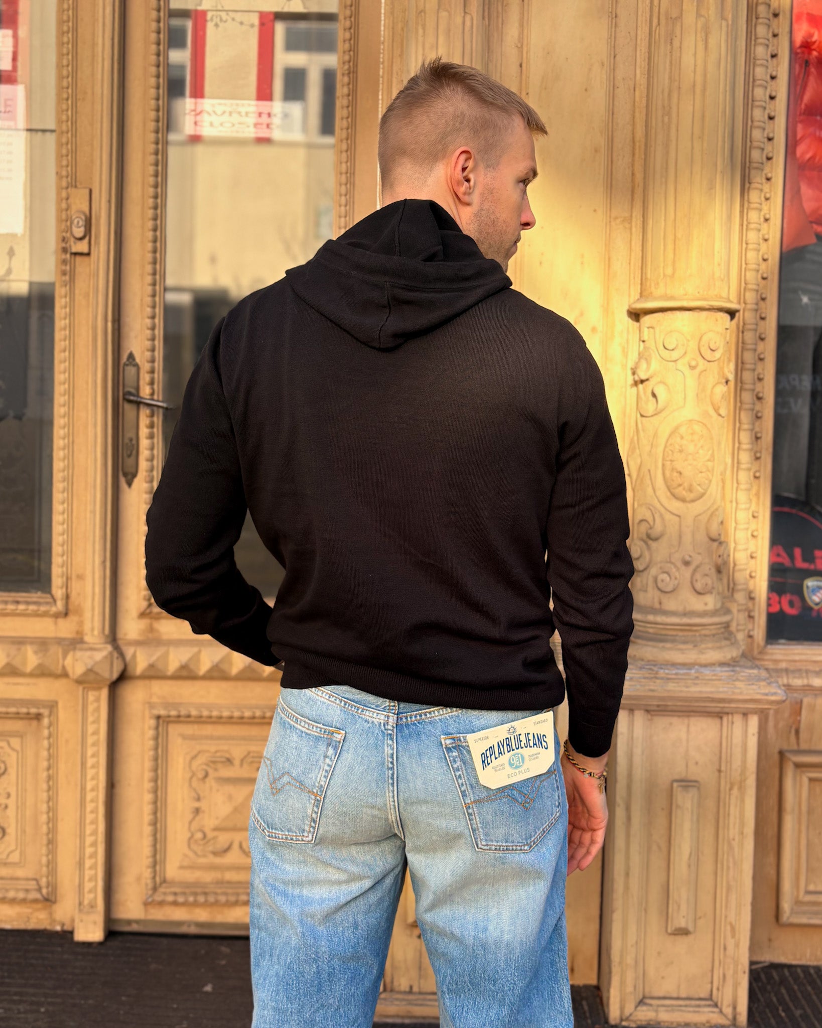 PÁNSKÝ SVETR REPLAY S KAPUCÍ 