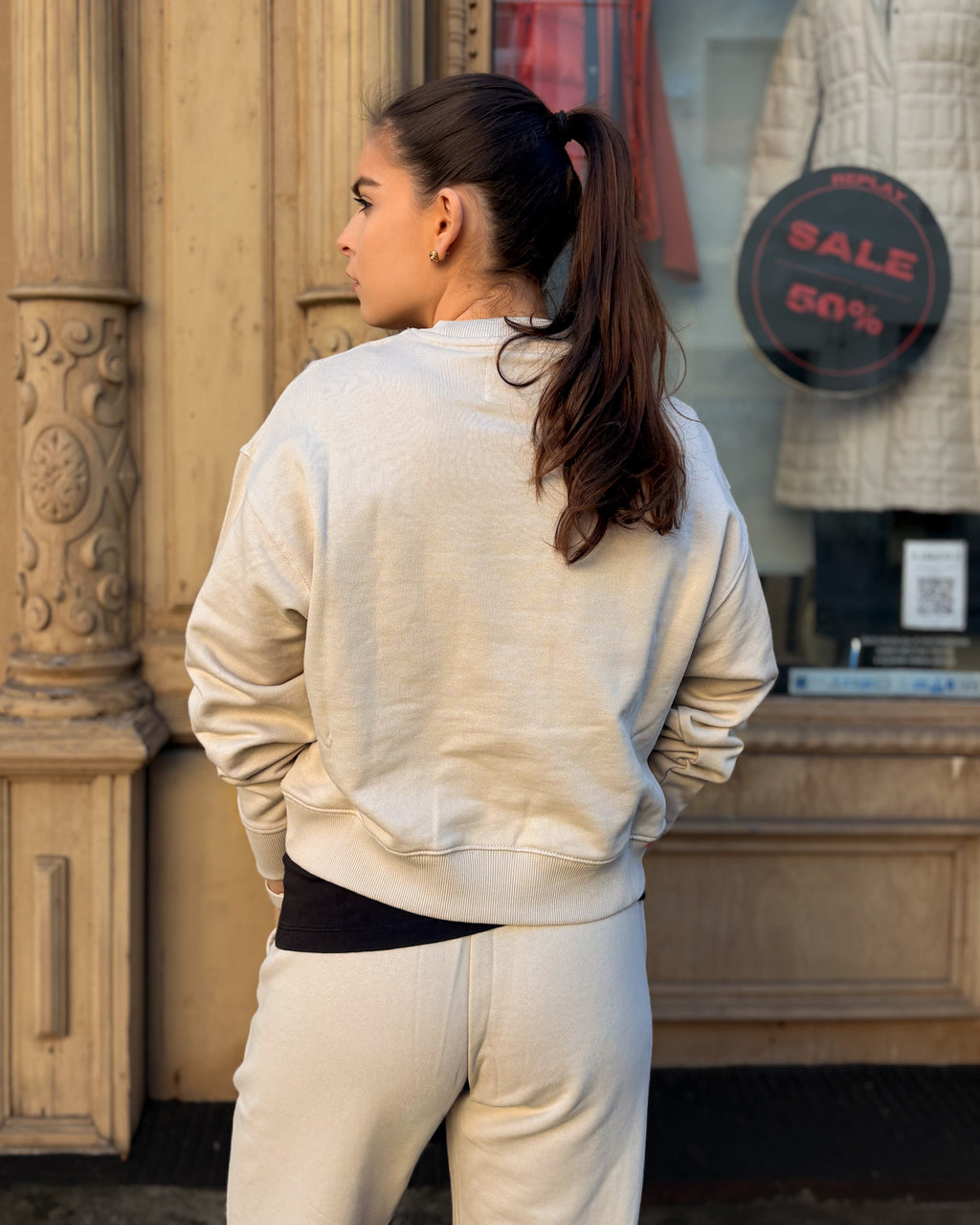 DÁMSKA MIKINA REPLAY BASIC STRIHU