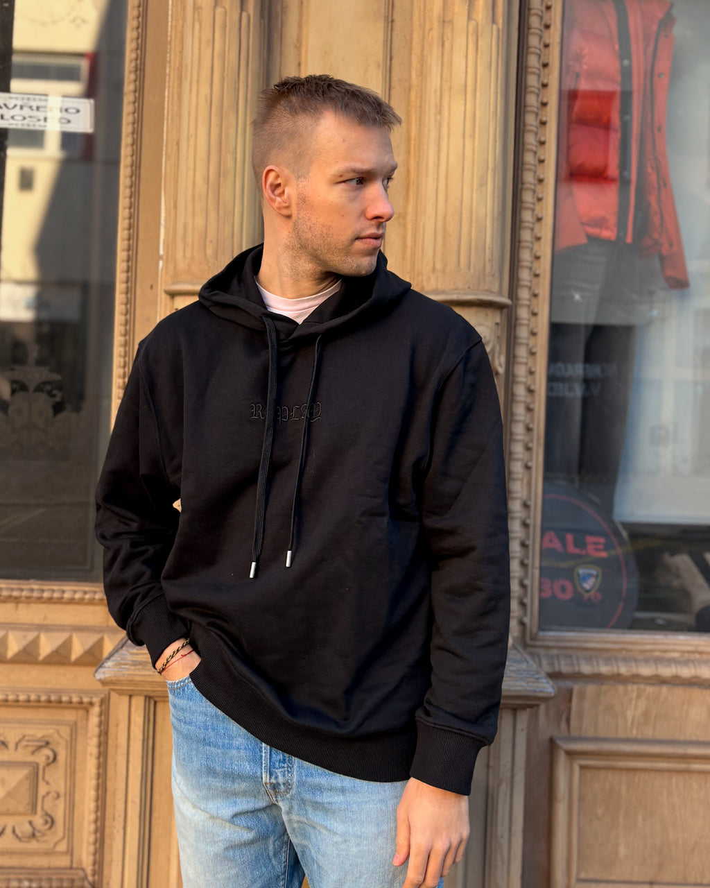 PÁNSKÁ MIKINA REPLAY S POTISKEM NA ZÁDECH