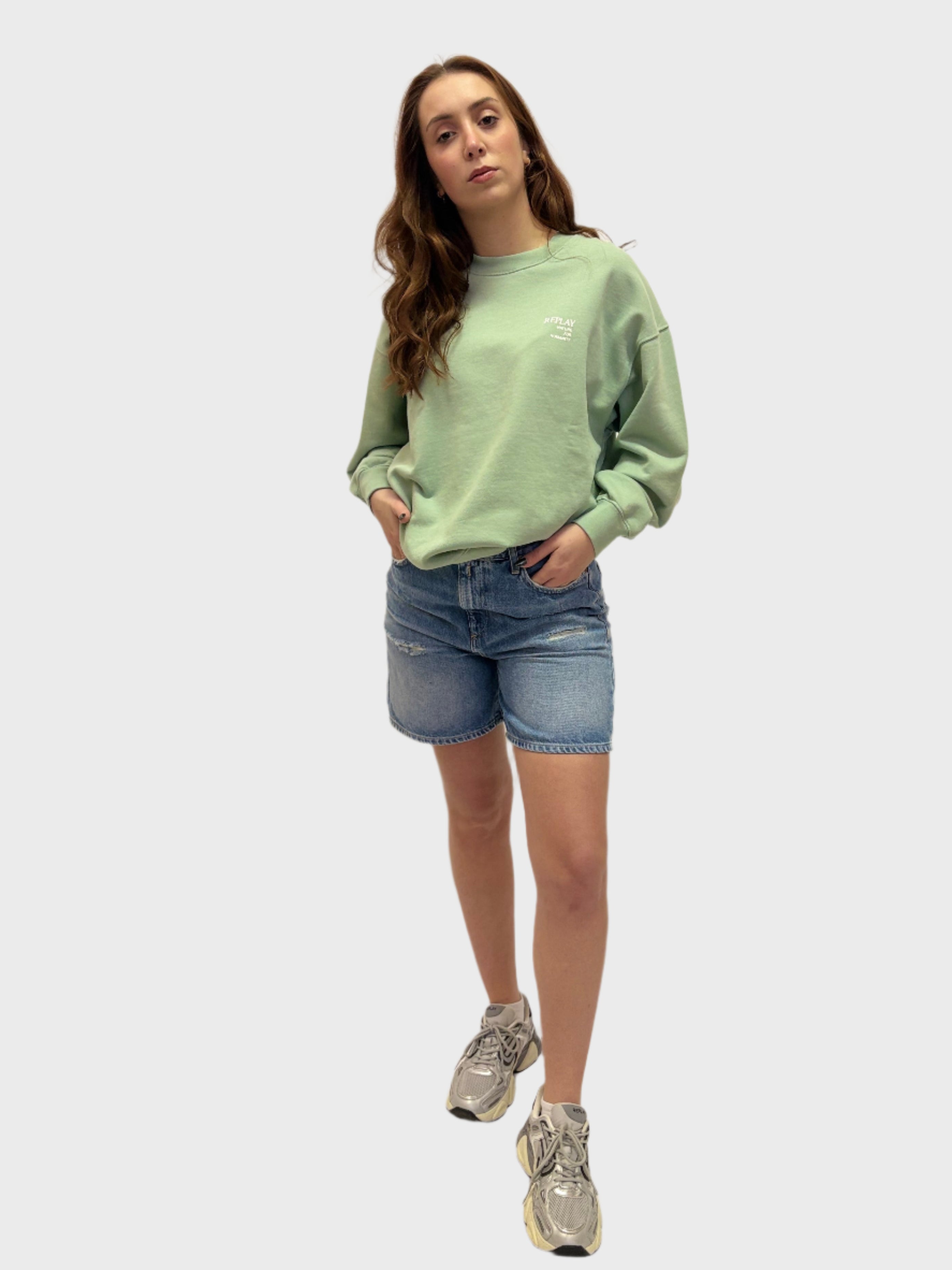 REPLAY WOMEN'S LOOSE-FIT NARJA SHORTS 