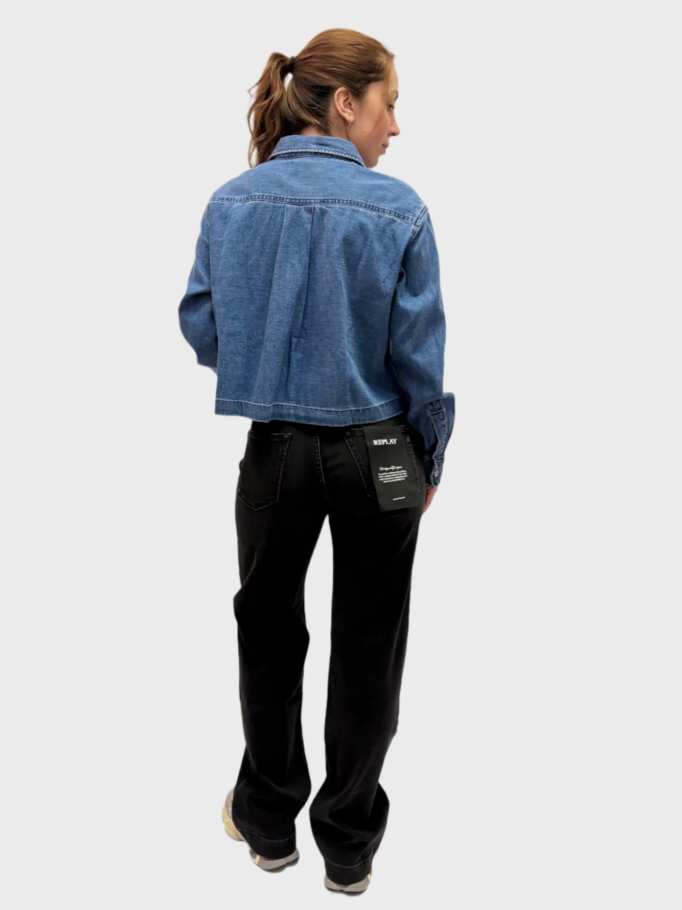 REPLAY DÁMSKÉ DŽÍNY NARJA BAGGY FIT