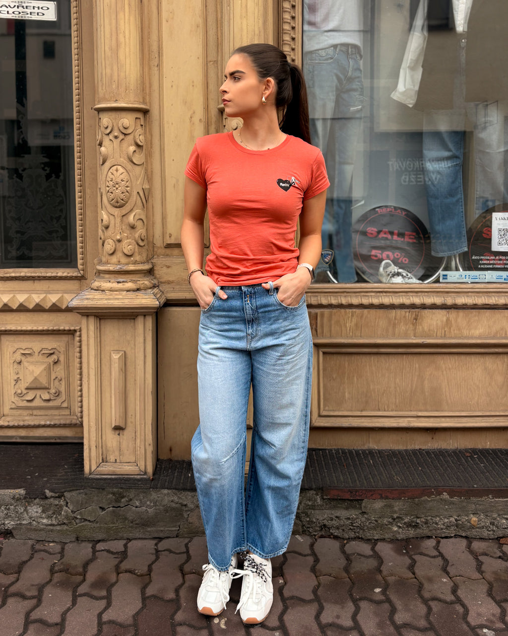 DÁMSKÉ DŽÍNY REPLAY JANIE BARREL FIT 