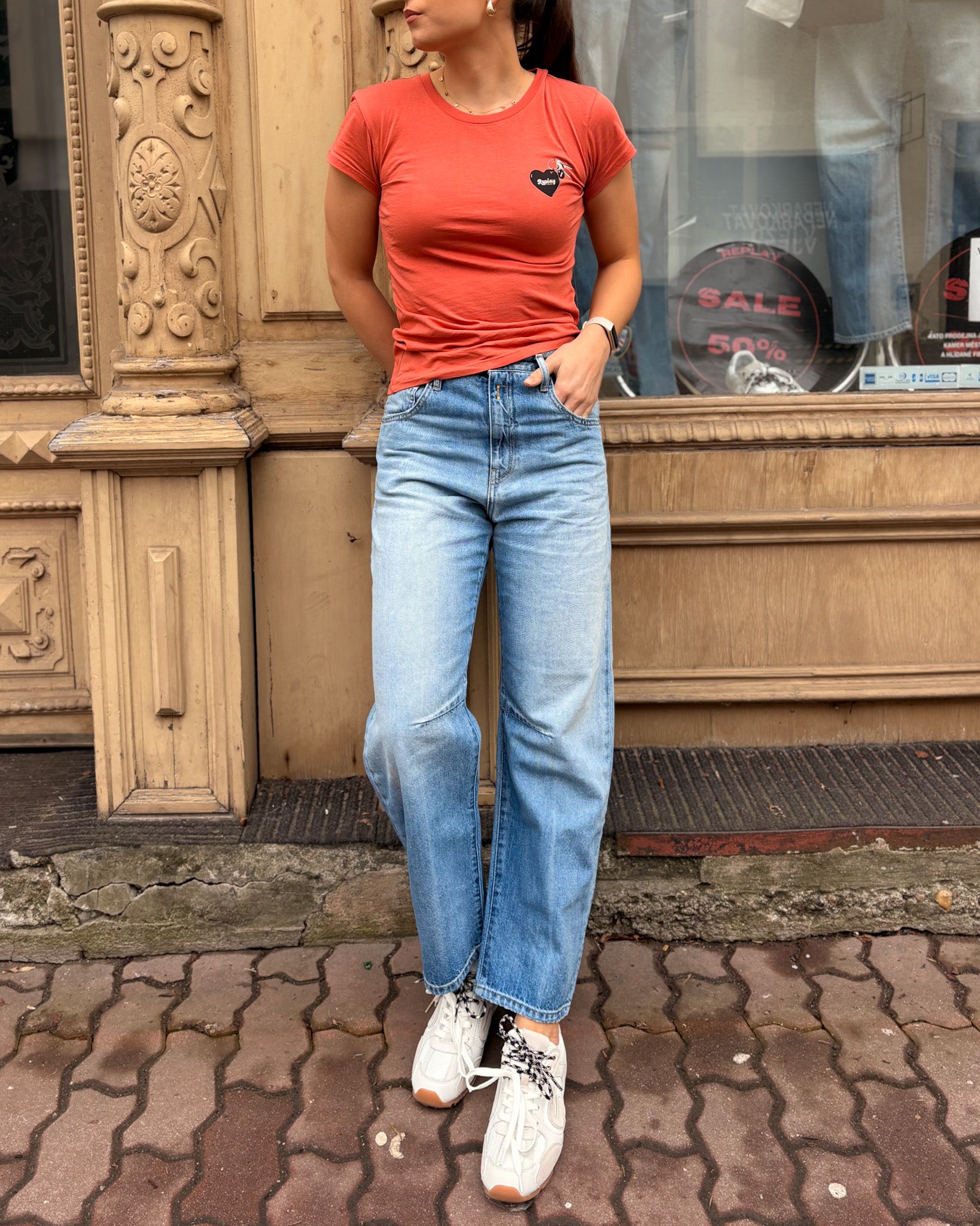 DÁMSKÉ DŽÍNY REPLAY JANIE BARREL FIT 