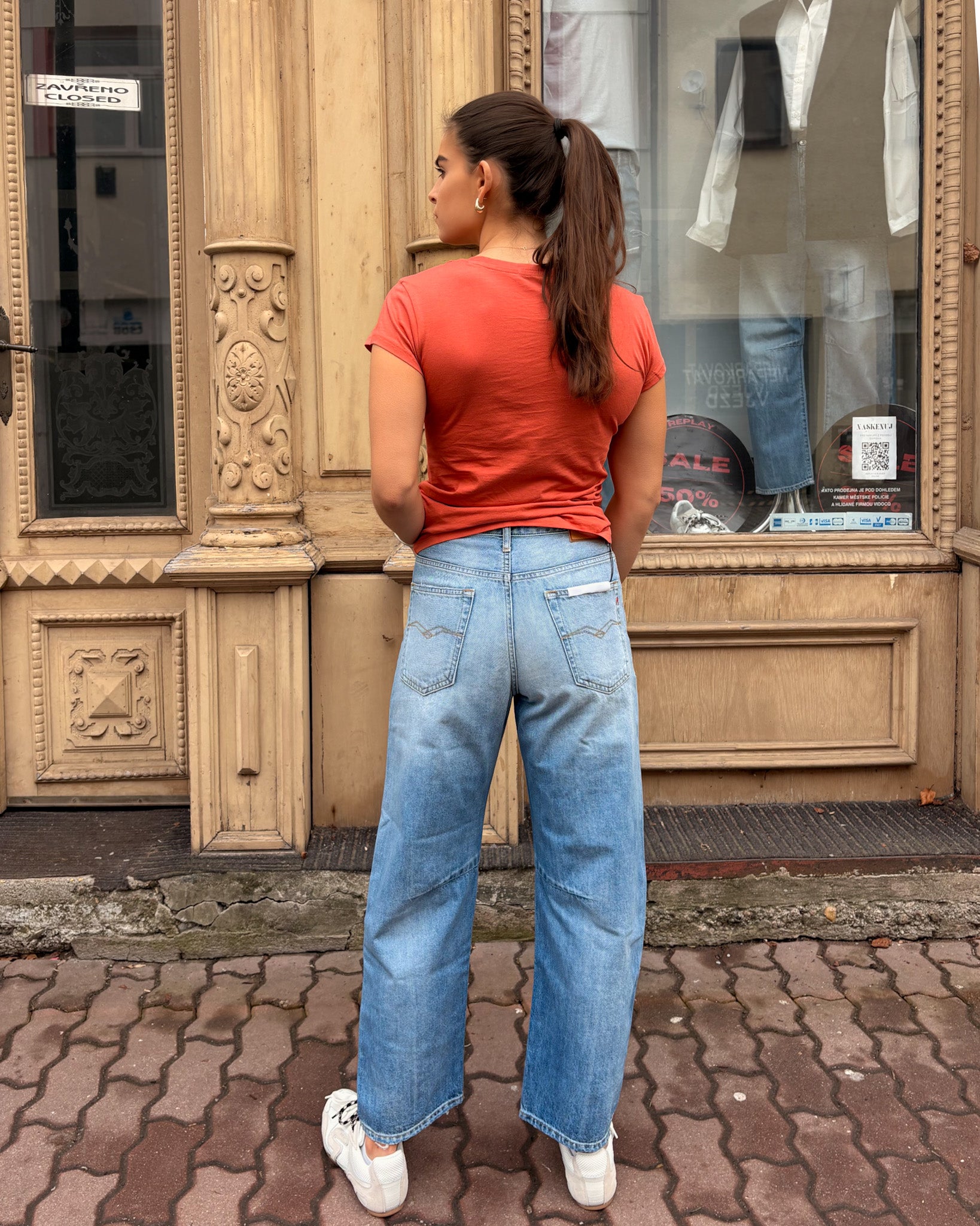 DÁMSKÉ DŽÍNY REPLAY JANIE BARREL FIT 