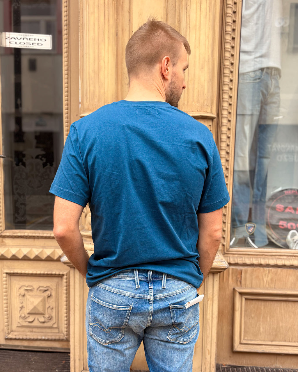 PÁNSKÉ TRIČKO REPLAY S DIAMANTOVÝM LOGEM 