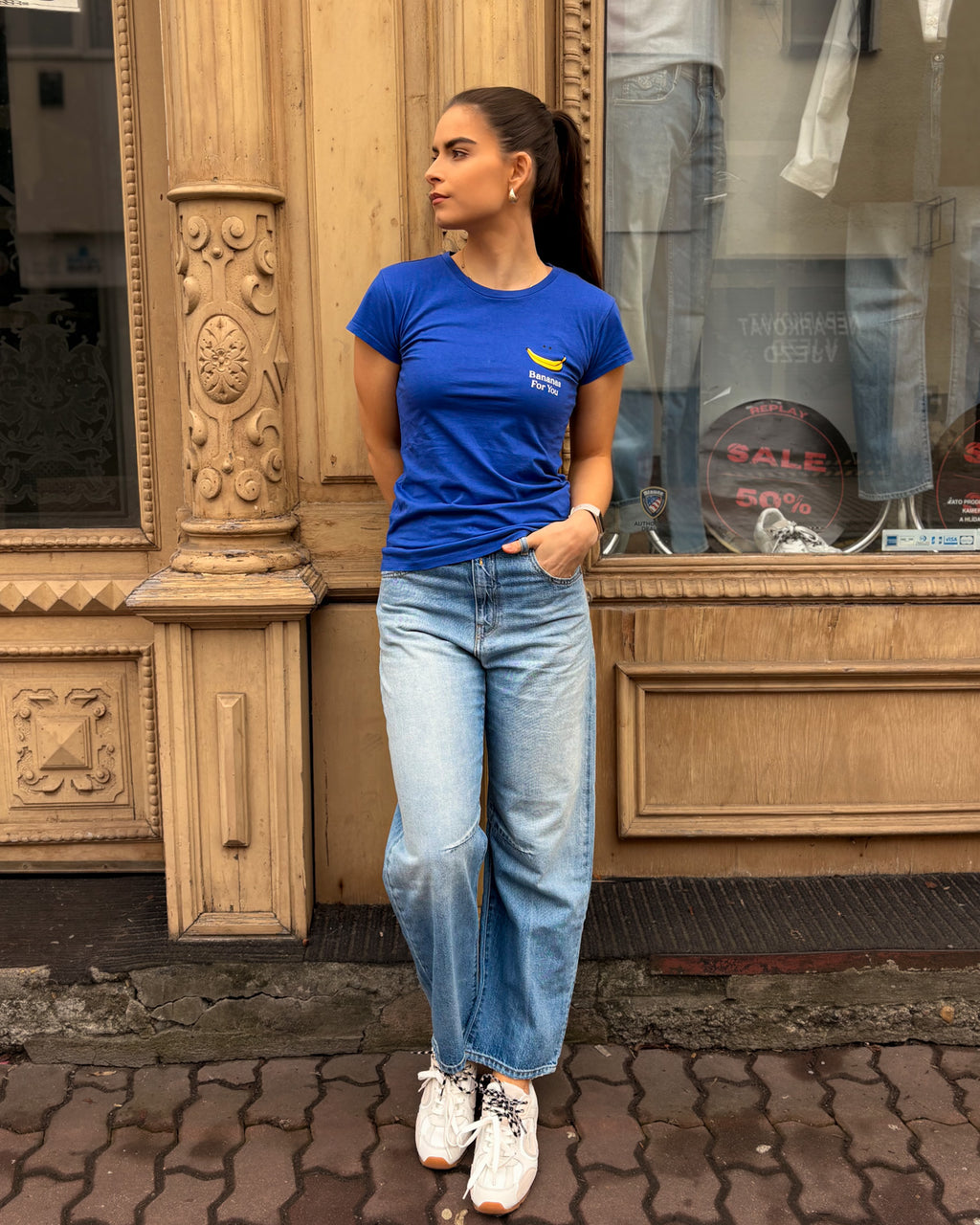 DÁMSKÉ TRIČKO REPLAY S POTISKEM “BANANAS FOR YOU”