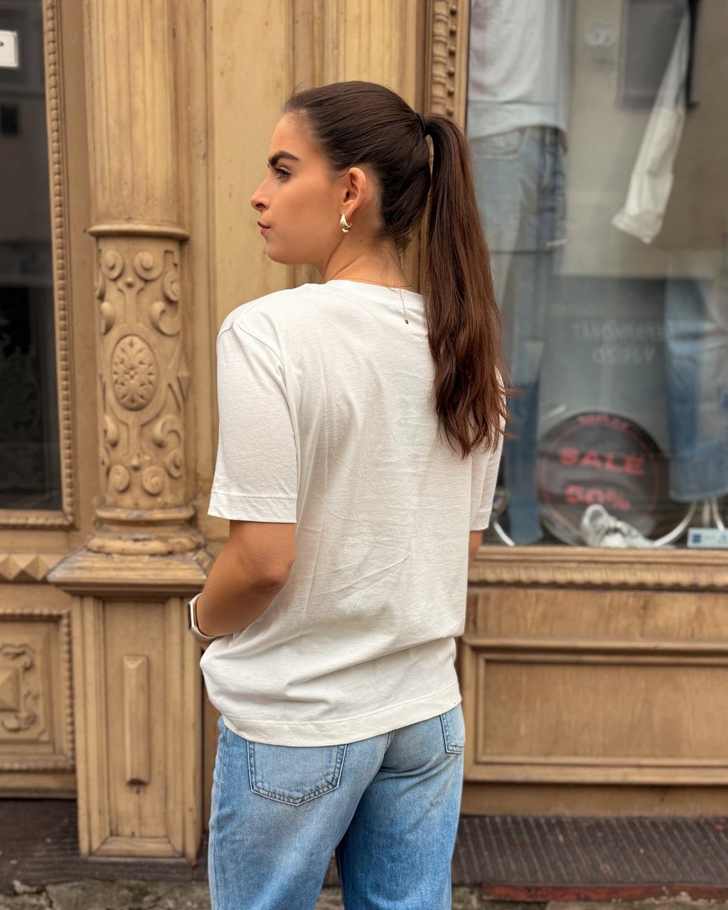 DÁMSKÉ TRIČKO REPLAY S POTISKEM NA HRUDI 