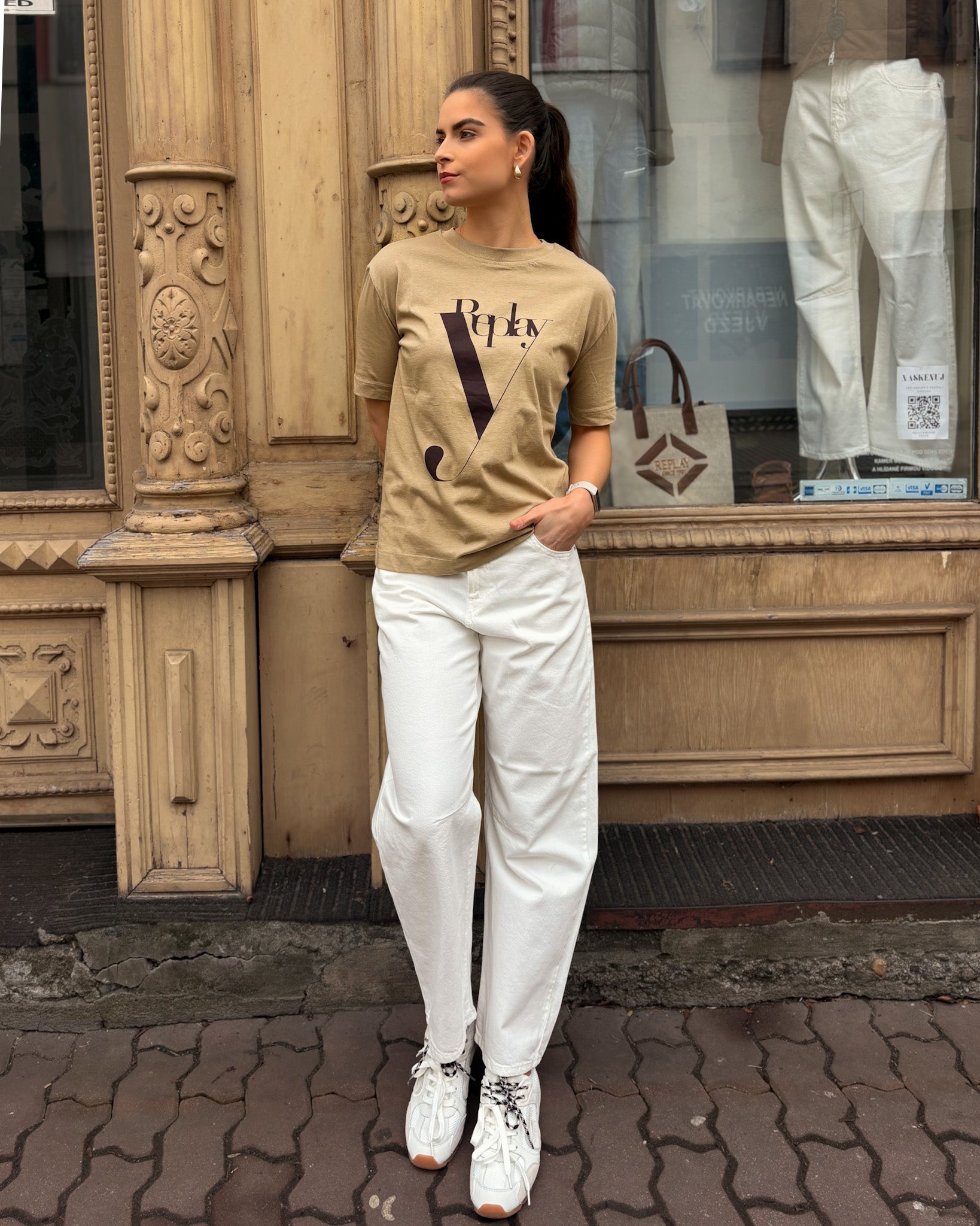 DÁMSKÉ DŽÍNY REPLAY JANIE BARREL FIT 