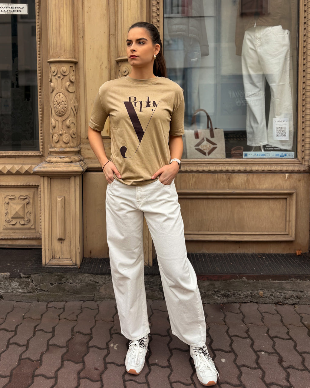 DÁMSKE DŽÍNSY REPLAY JANIE BARREL FIT