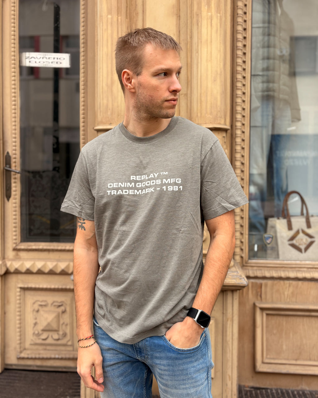 PÁNSKÉ TRIČKO REPLAY S POTISKEM 