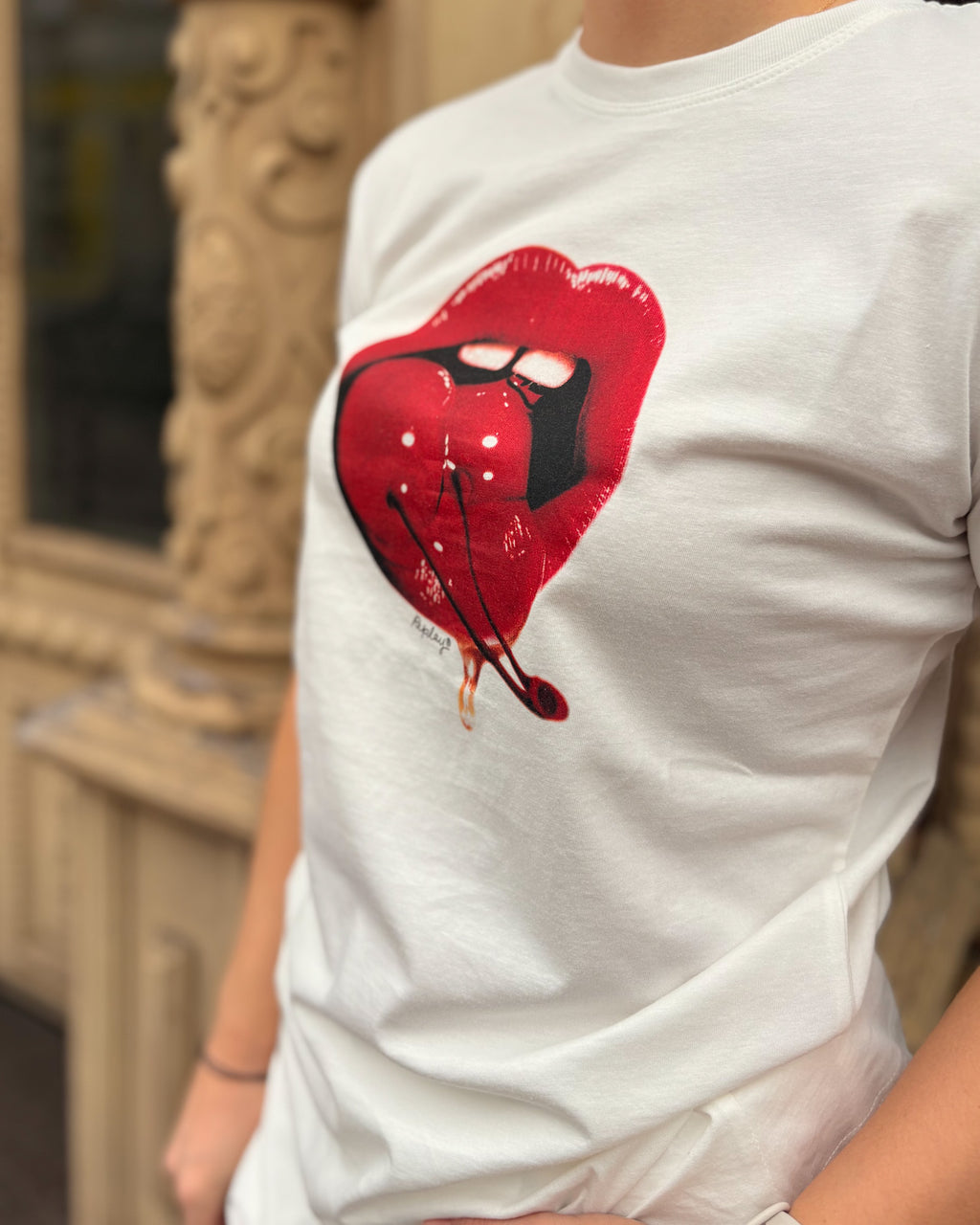 DÁMSKÉ TRIČKO REPLAY S POTISKEM RTŮ