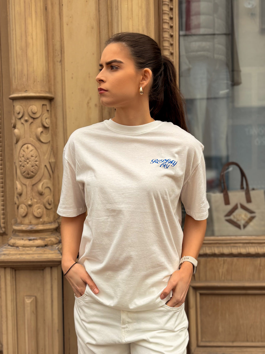 NŐI PÓLÓ REPLAY VIRÁGNYOMTATÁSSAL 