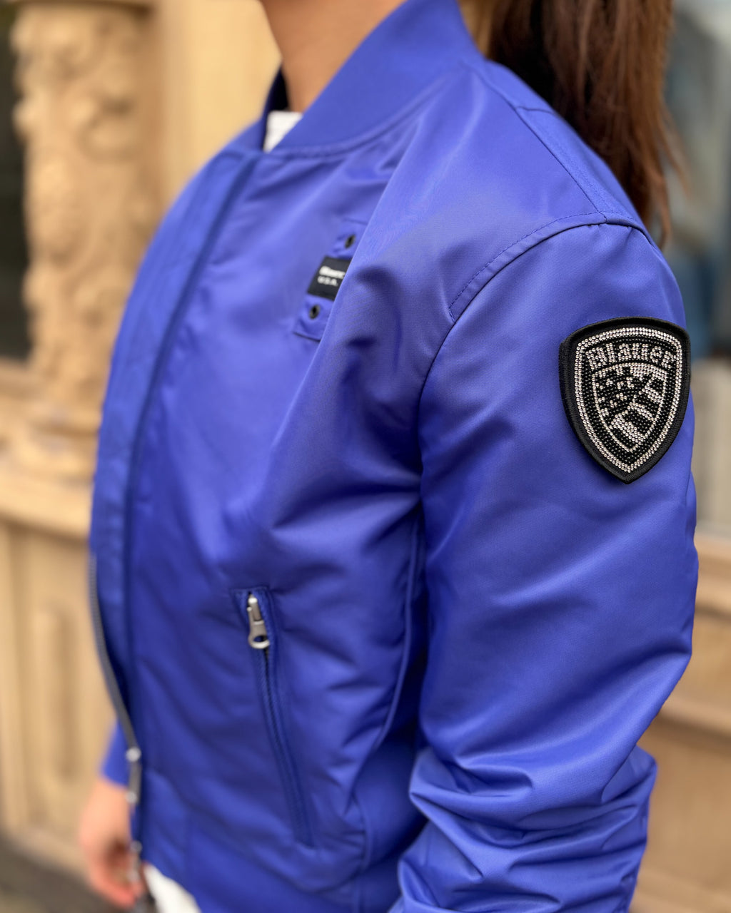 DÁMSKY BOMBER BLAUER LAURIE S LÍMČEKOM 