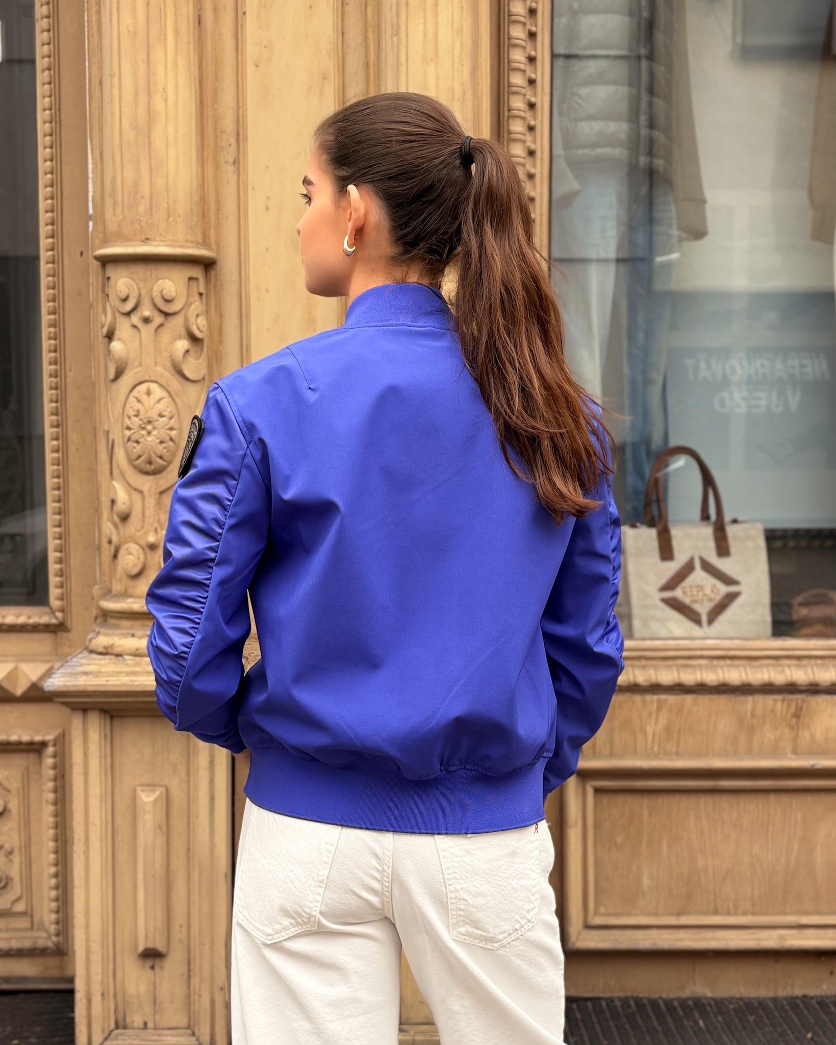 DÁMSKÝ BOMBER BLAUER LAURIE S LÍMCEM