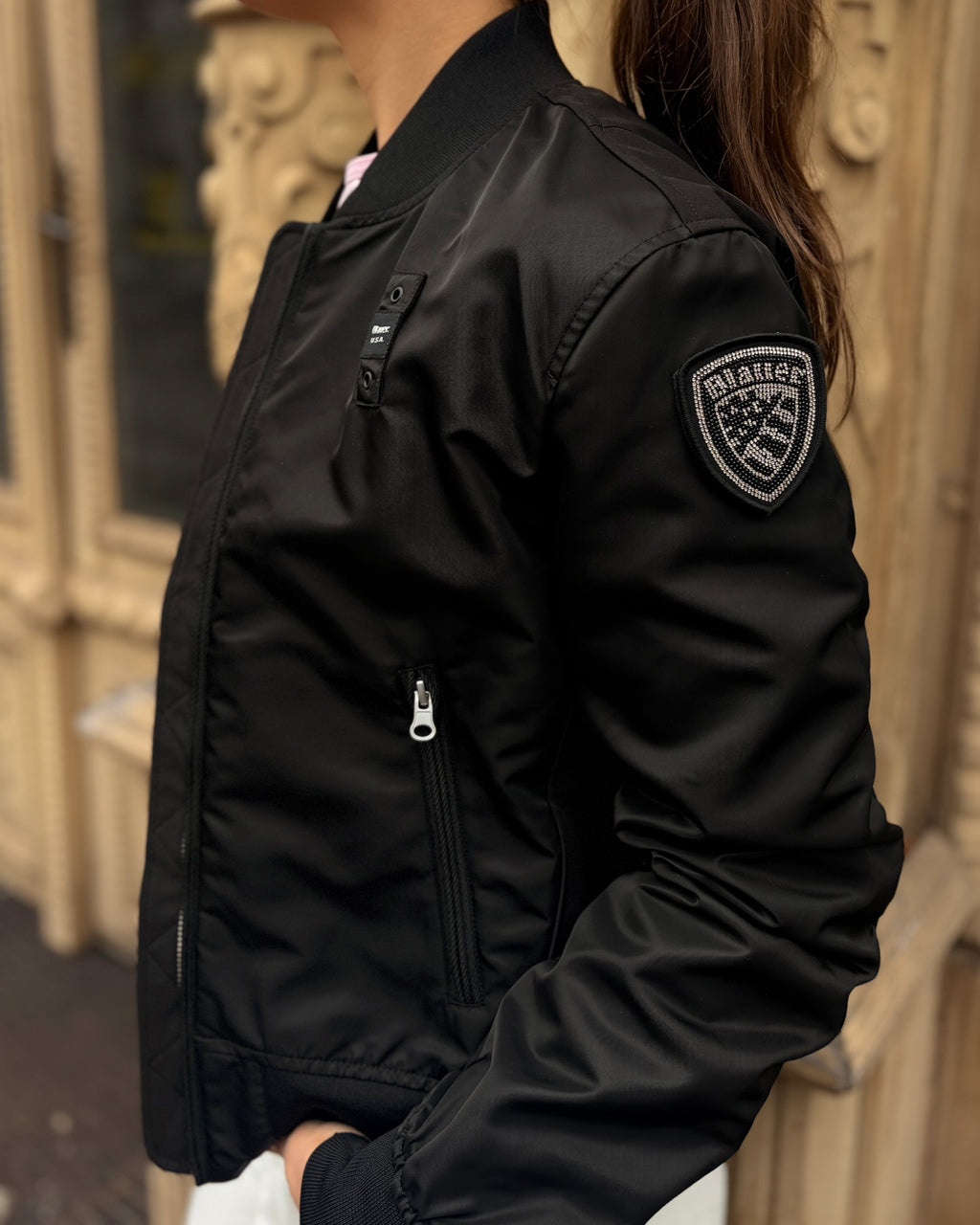 DÁMSKY BOMBER BLAUER LAURIE S LÍMČEKOM 