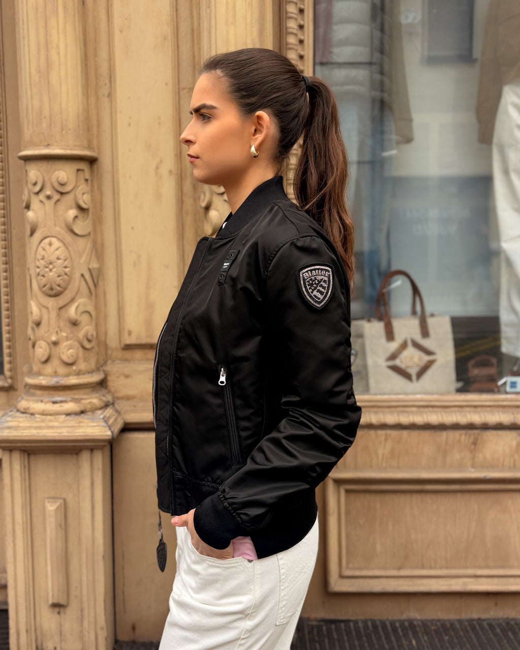 DÁMSKY BOMBER BLAUER LAURIE S LÍMČEKOM 