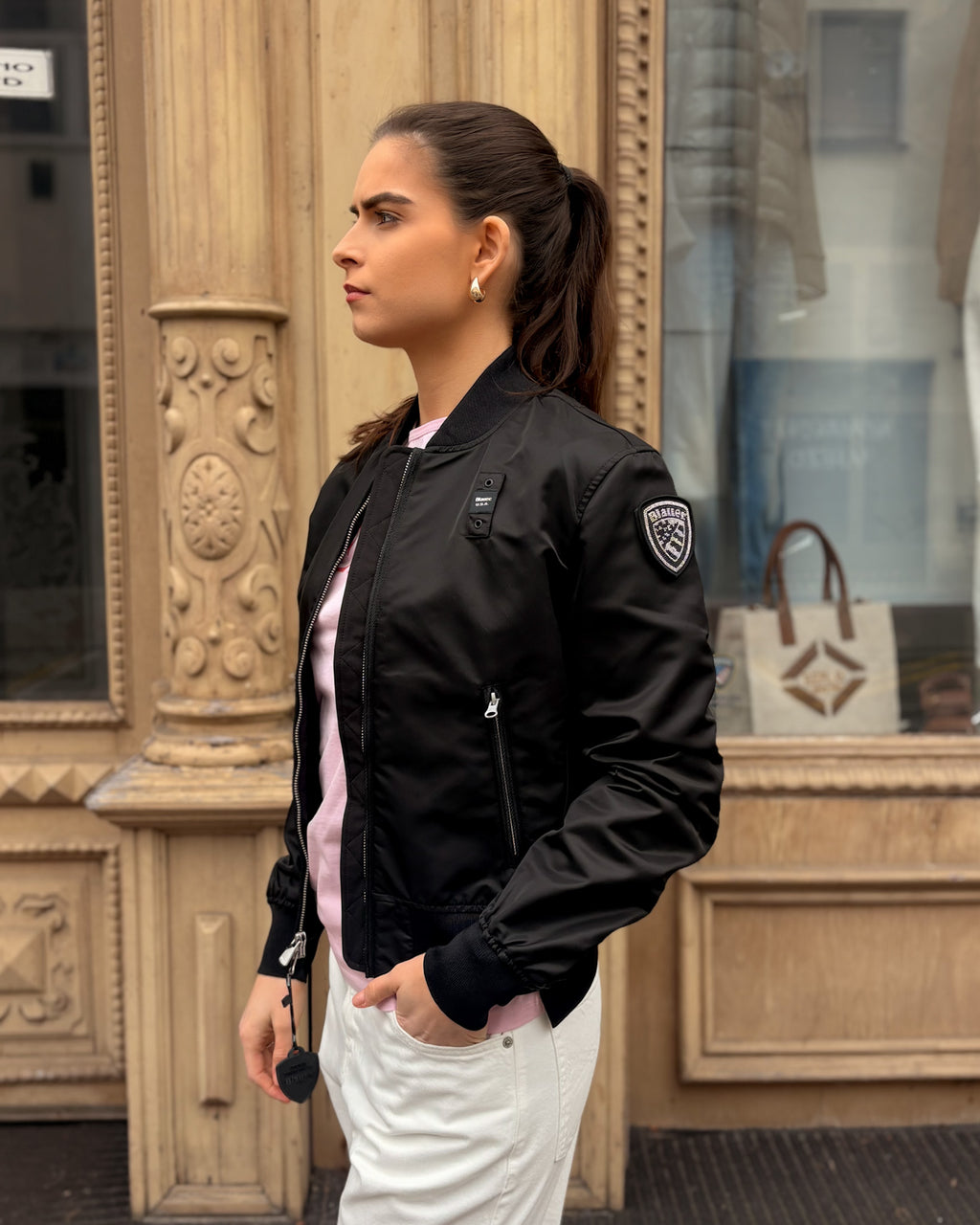 DÁMSKY BOMBER BLAUER LAURIE S LÍMČEKOM 