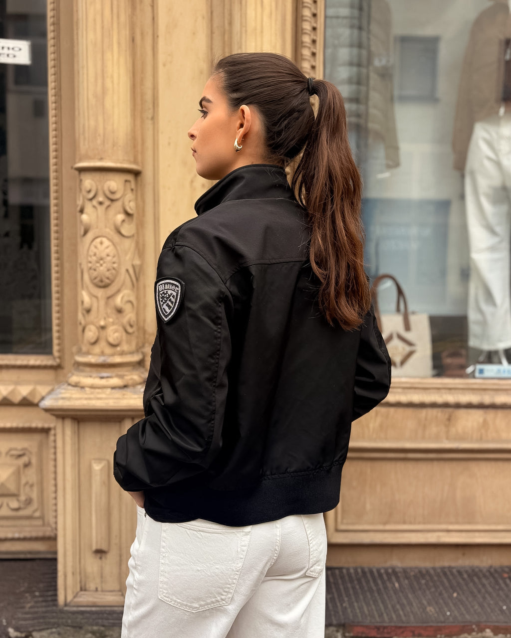 DÁMSKA BLAUER BOMBER BUNDA S CARGO VRECKAMI CARNEY 