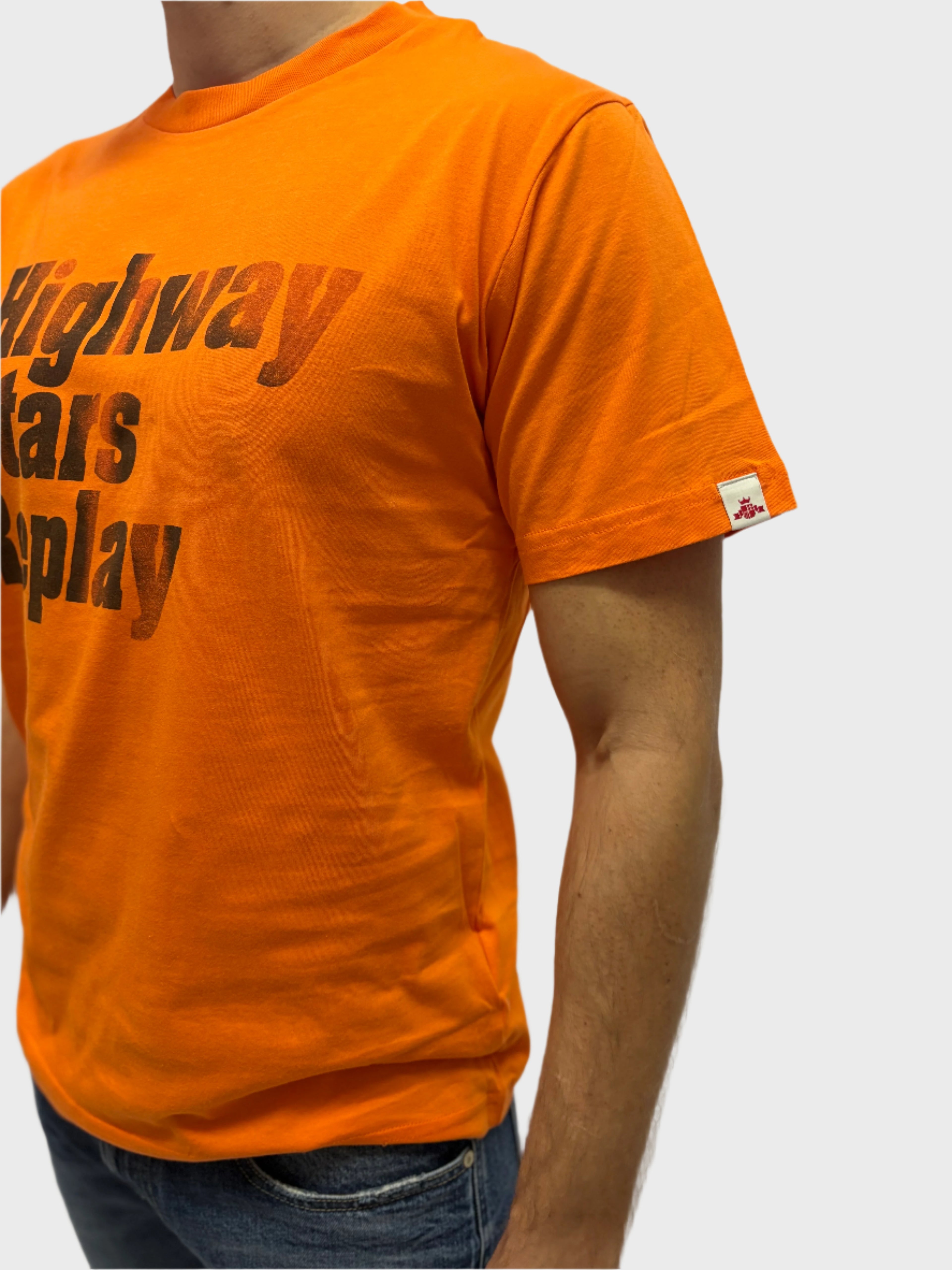 REPLAY PÁNSKE TRIČKO Z BAVLNENÉHO ŽERZEJA S POTLAČOM