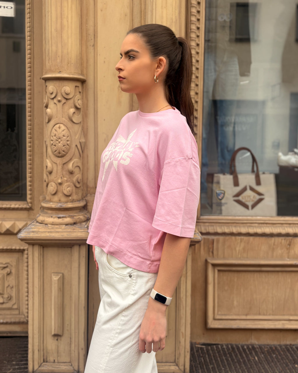 DAMSKÉ TRIČKO REPLAY S POTISKEM “REPLAY GOODS” 