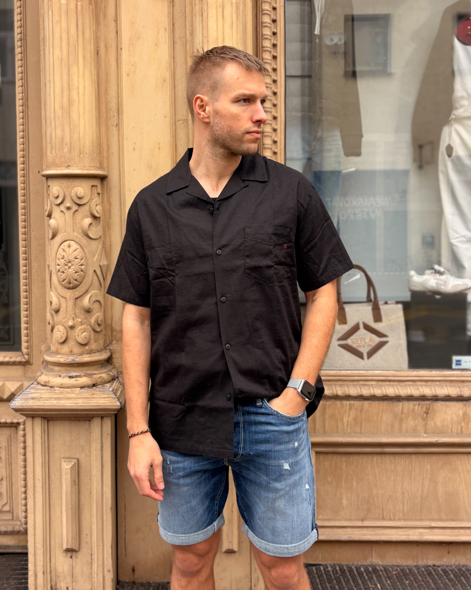 PÁNSKÁ KOŠILE REPLAY S KRÁTKÝ RUKÁVEM