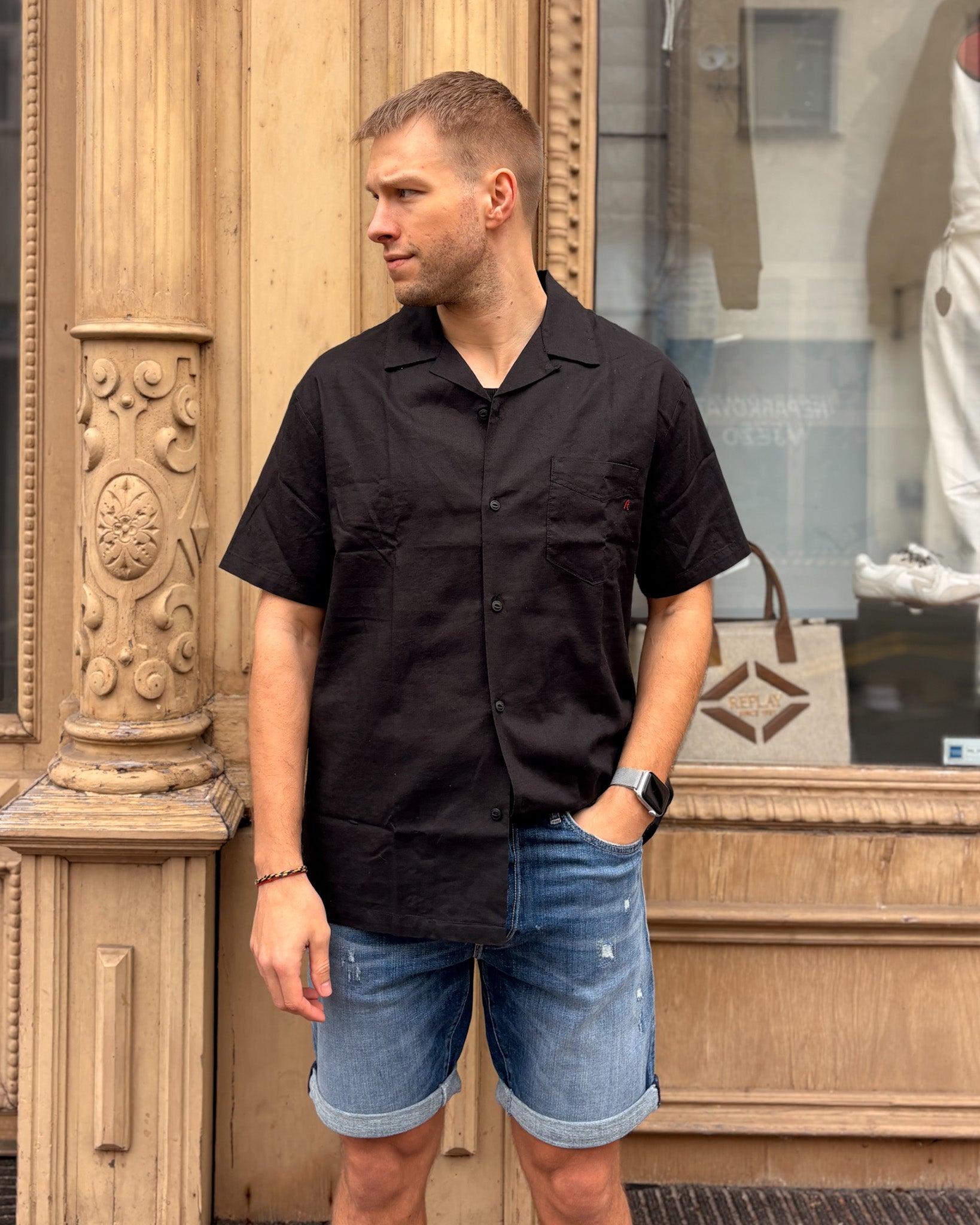 PÁNSKÁ KOŠILE REPLAY S KRÁTKÝ RUKÁVEM