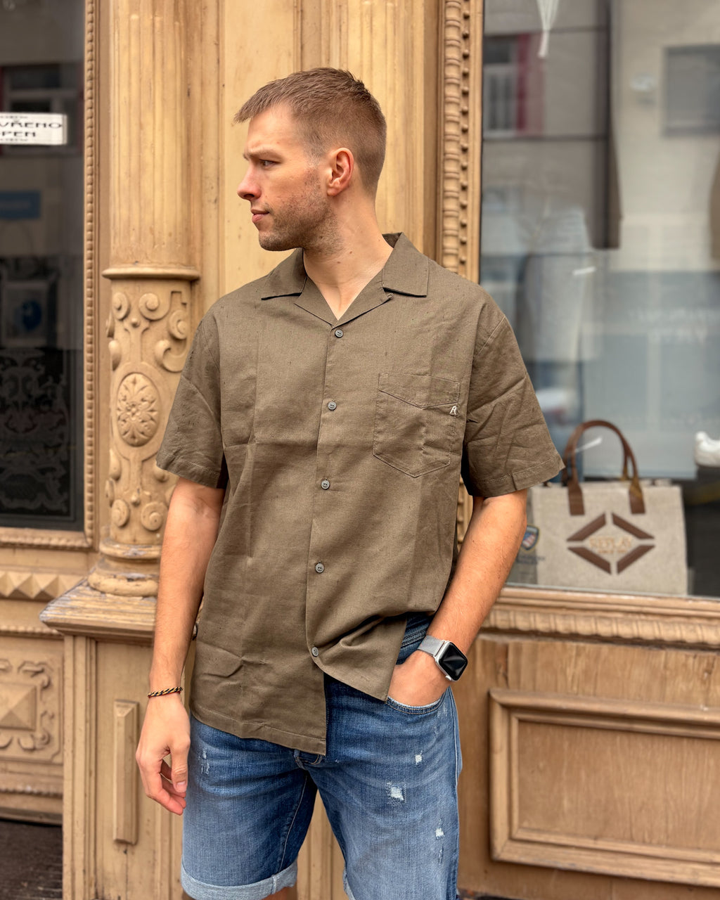 PÁNSKÁ KOŠILE REPLAY S KRÁTKÝ RUKÁVEM