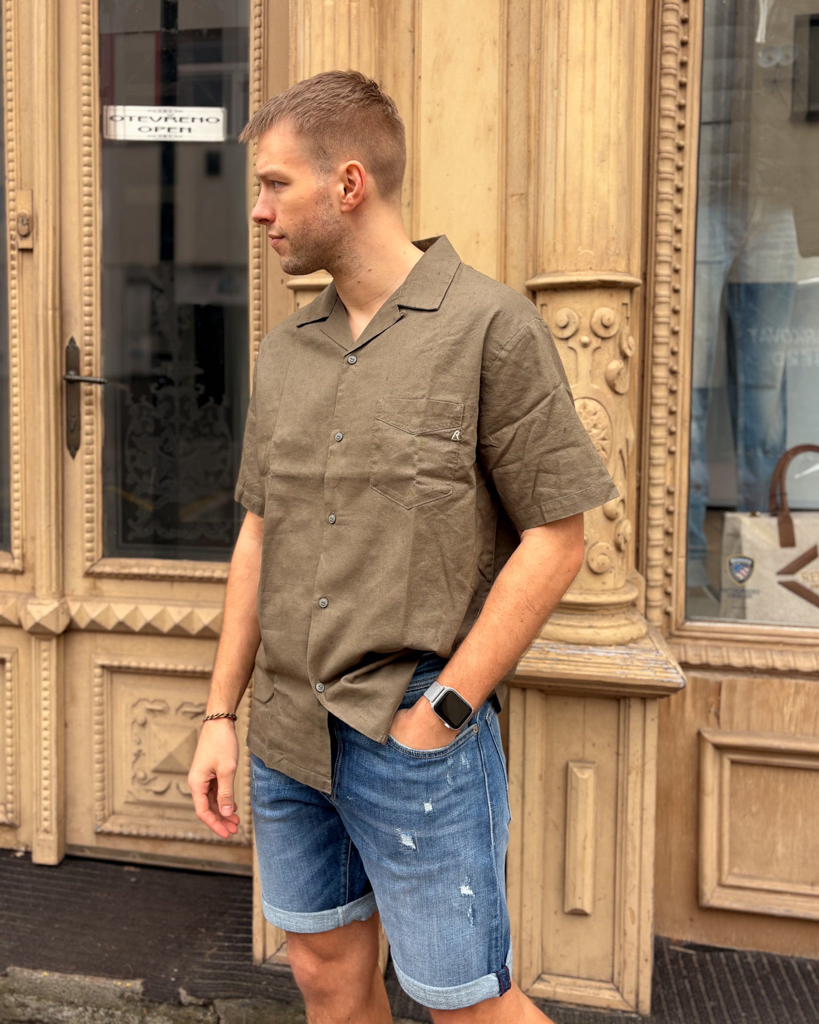 PÁNSKÁ KOŠILE REPLAY S KRÁTKÝ RUKÁVEM