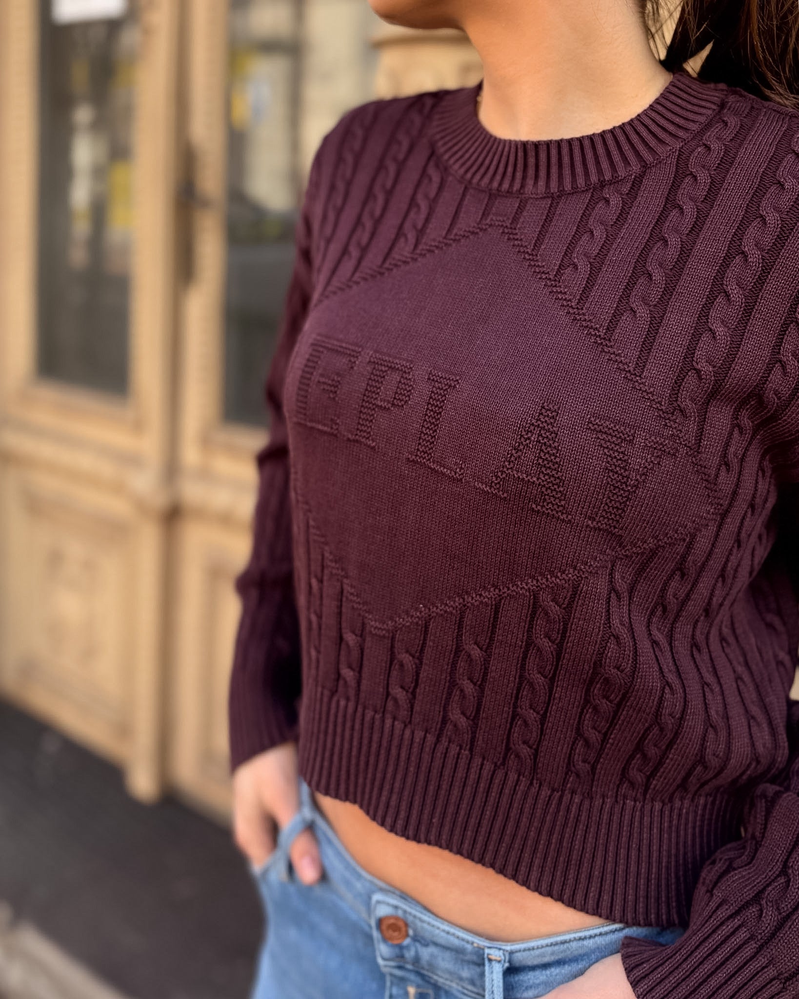 DÁMSKÝ SVETR REPLAY S EFEKTNÍM MOTIVEM