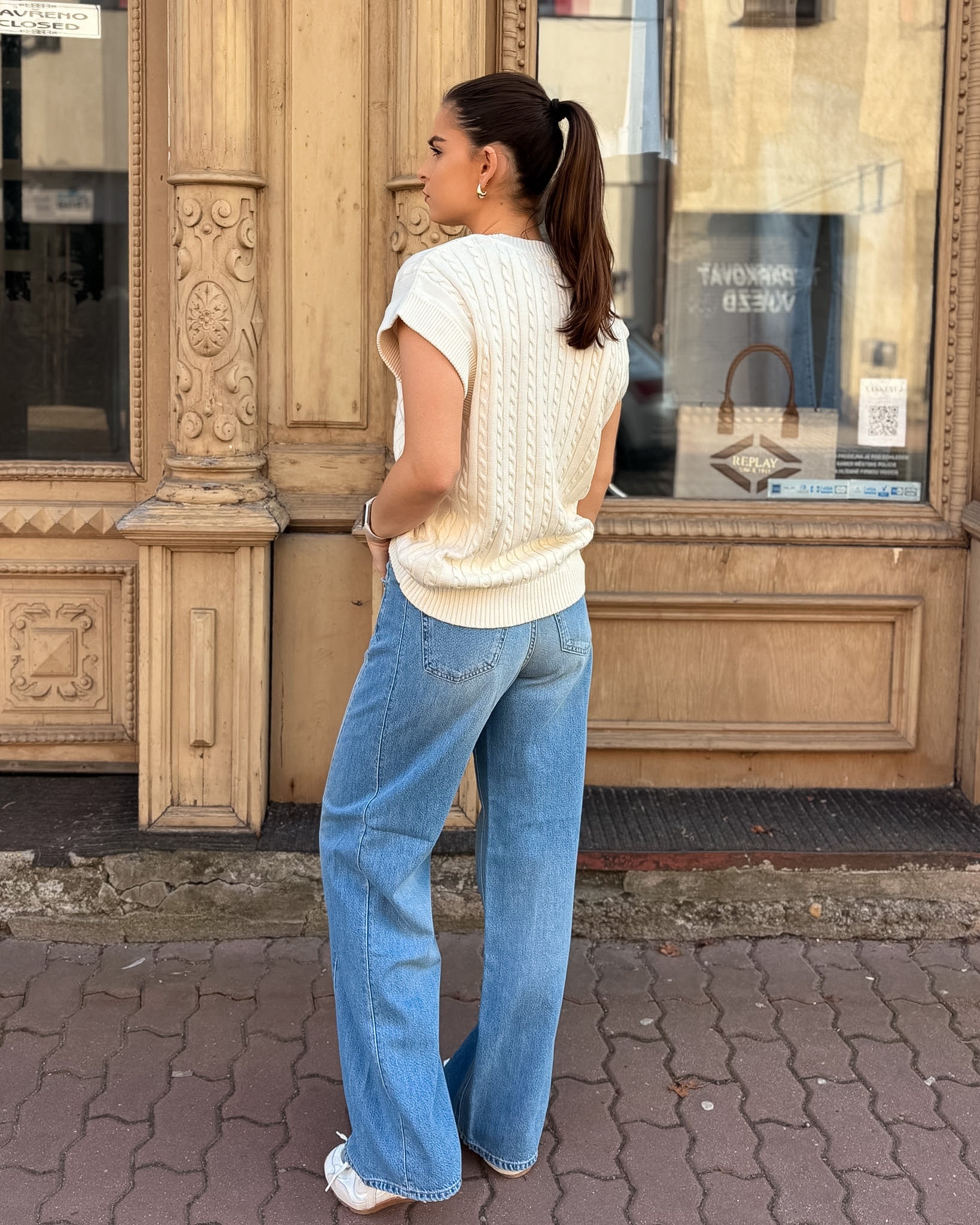 DÁMSKÉ DŽÍNY REPLAY BAGGY-FIT STŘIHU NARJA