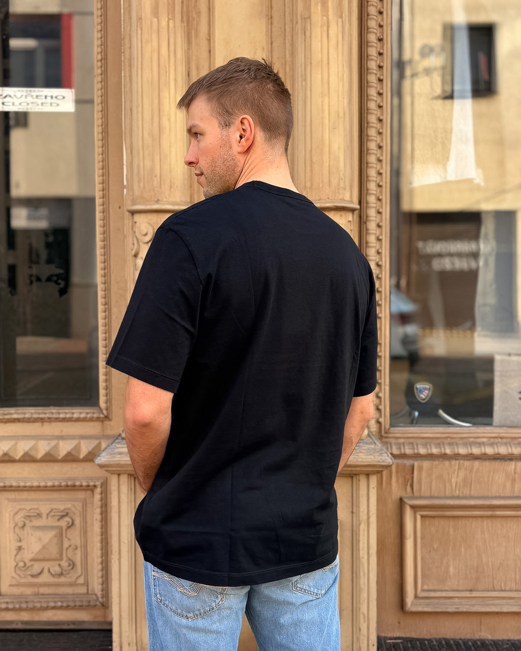 PÁNSKÉ TRIČKO BLAUER S GRAFICKÝM LOGEM