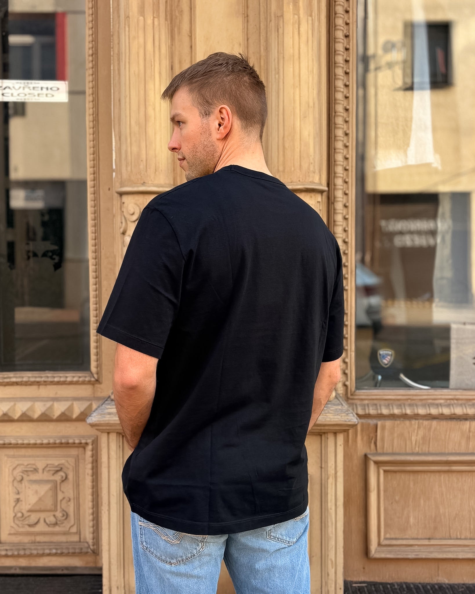 PÁNSKÉ TRIČKO BLAUER S GRAFICKÝM LOGEM