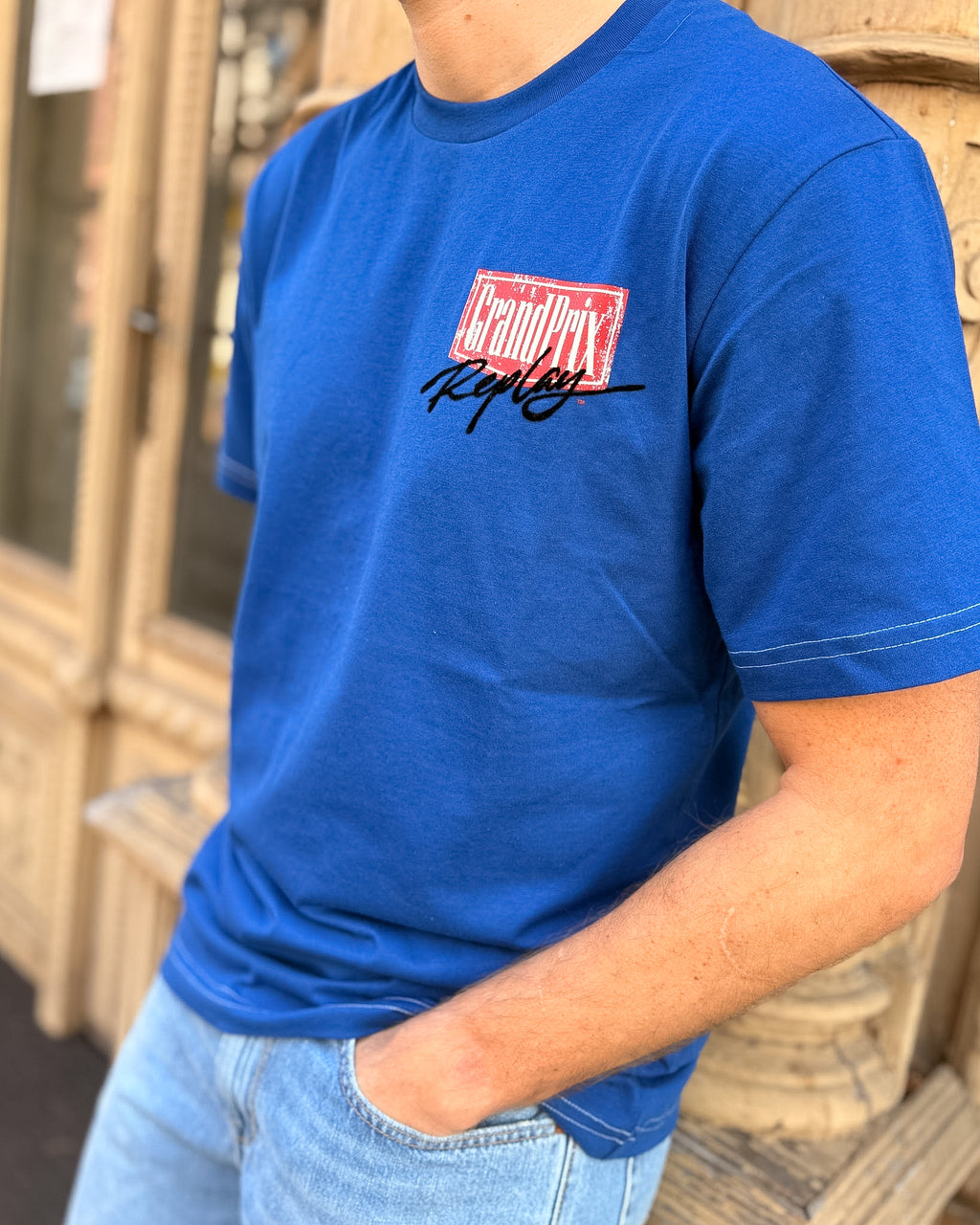 PÁNSKE TRIČKO S POTLAČOU NA HRUDI 