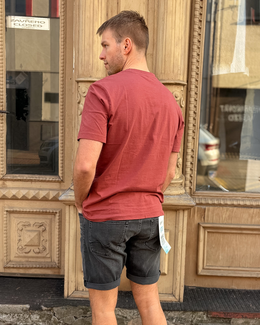 PÁNSKÉ BASIC TRIČKO BLAUER S KULATÝM VÝSTŘIHEM