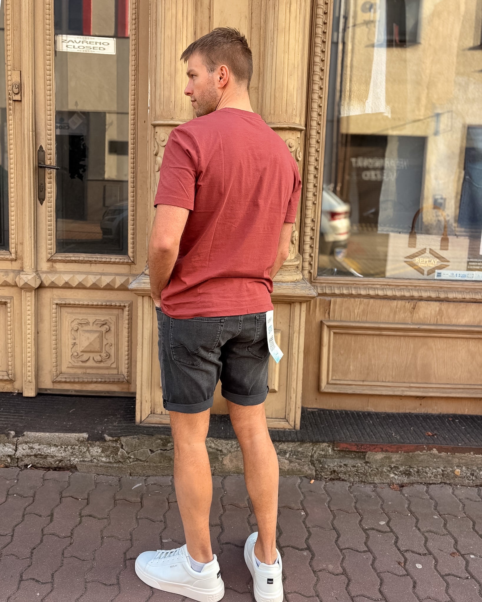 PÁNSKE REPLAY ŠORTKY S ZÚŽENÝM STRIHOM -