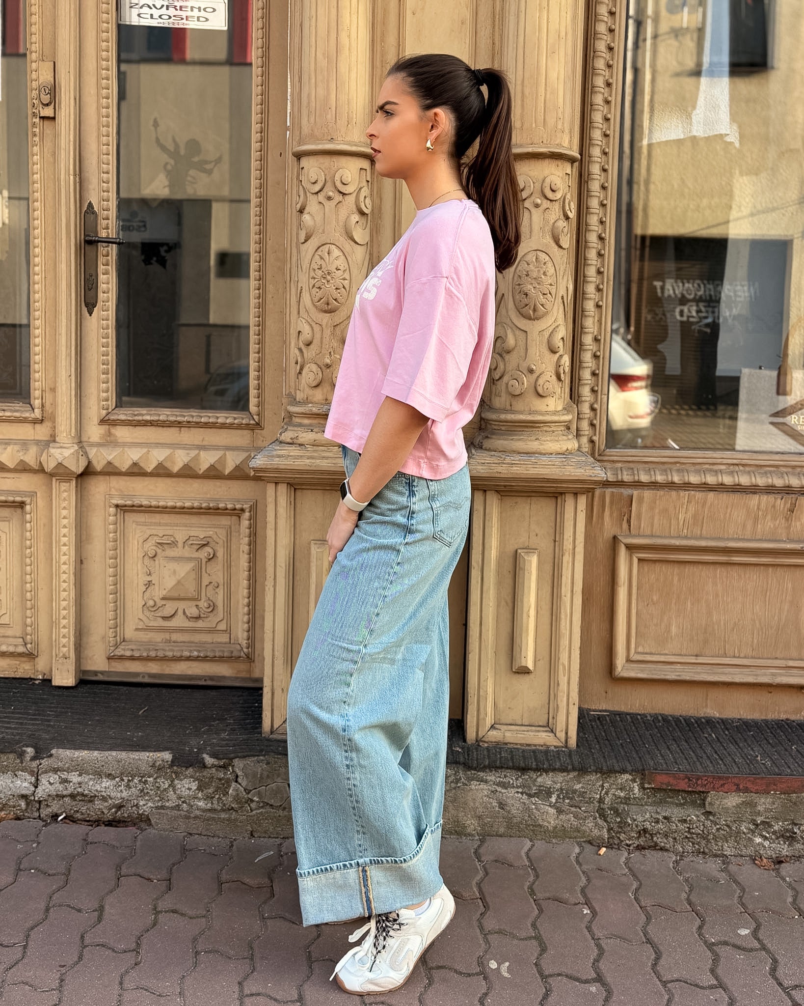 DÁMSKÉ DŽÍNY REPLAY NALAJA ŠIROKÉHO STŘIHU 