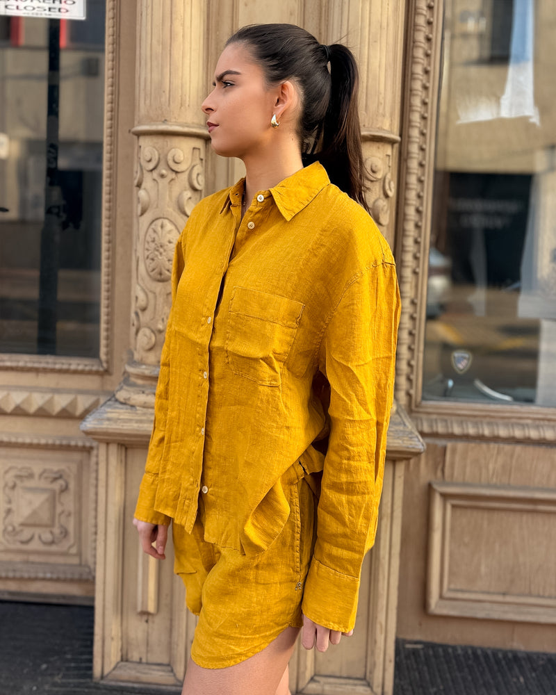 DÁMSKÁ LNĚNÁ KOŠILE REPLAY S DLOUHÝM RUKÁVEM 