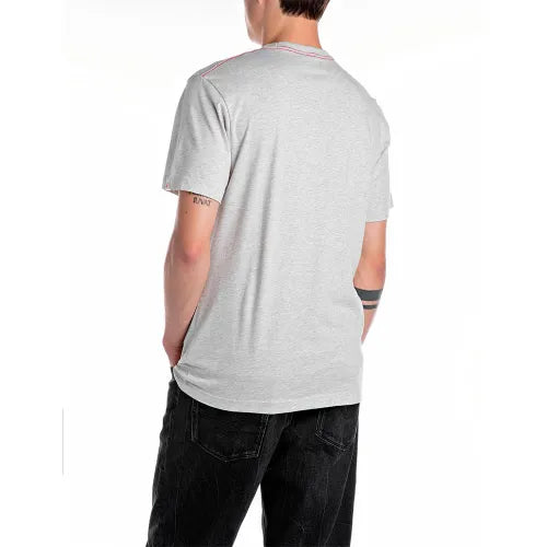 REPLAY PÁNSKÉ TRIČKO S NÁPISEM NA HRUDI