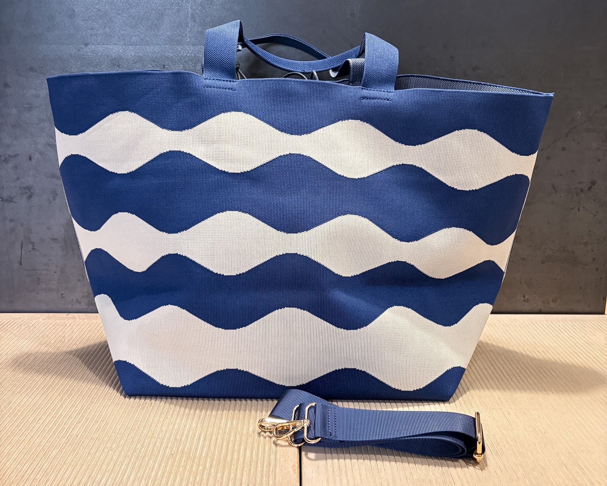 PLÁŽOVÁ PLETENÁ MAXI TAŠKA BLAUER TYPU TOTE BAG