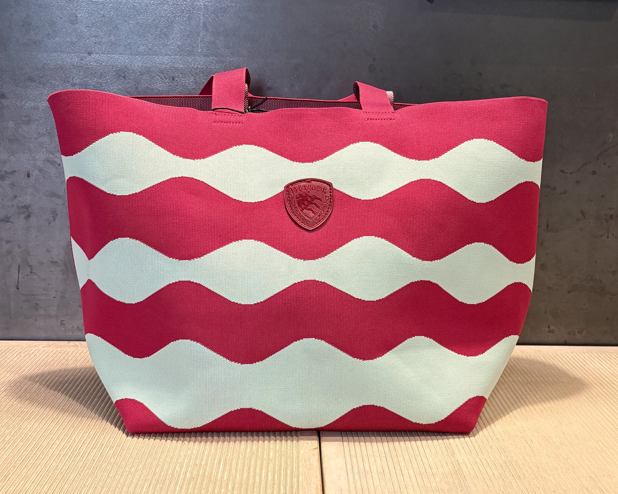 PLÁŽOVÁ PLETENÁ MAXI TAŠKA BLAUER TYPU TOTE BAG